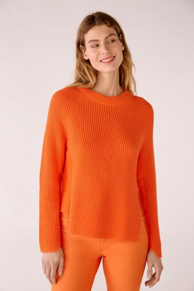 Bild 1 von RUBI Pullover with zip in vermillion orange | Oui
