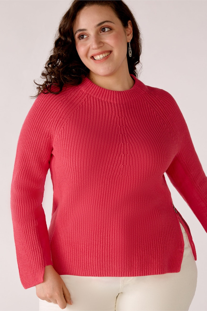 Bild 6 von RUBI Pullover with zip in raspberry sorbet | Oui