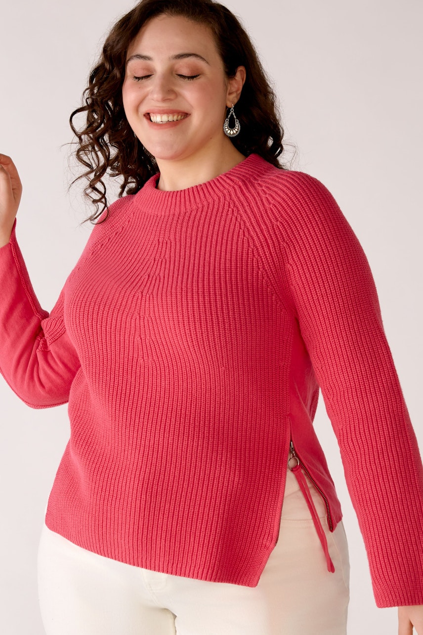 Bild 1 von RUBI Pullover with zip in raspberry sorbet | Oui