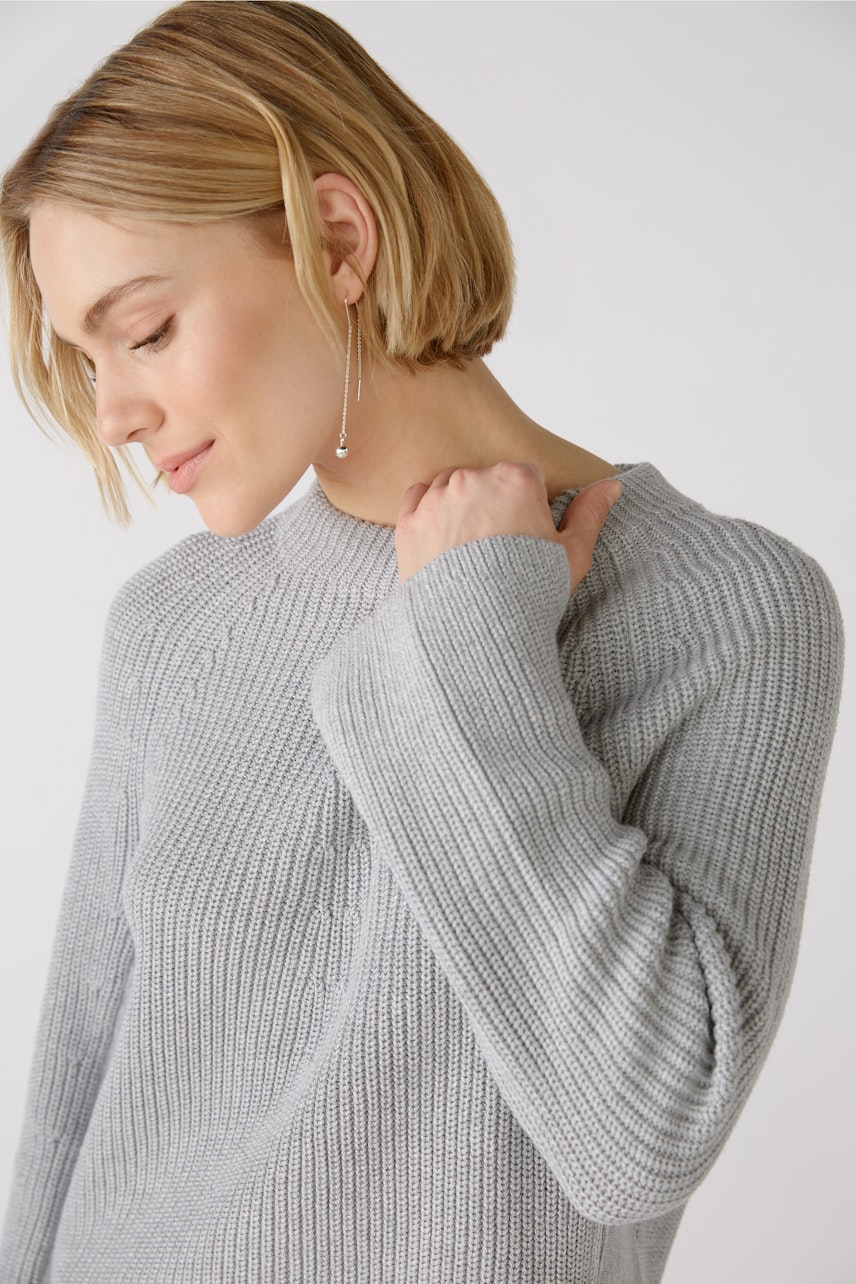 Bild 6 von RUBI Pullover with zip in light grey | Oui