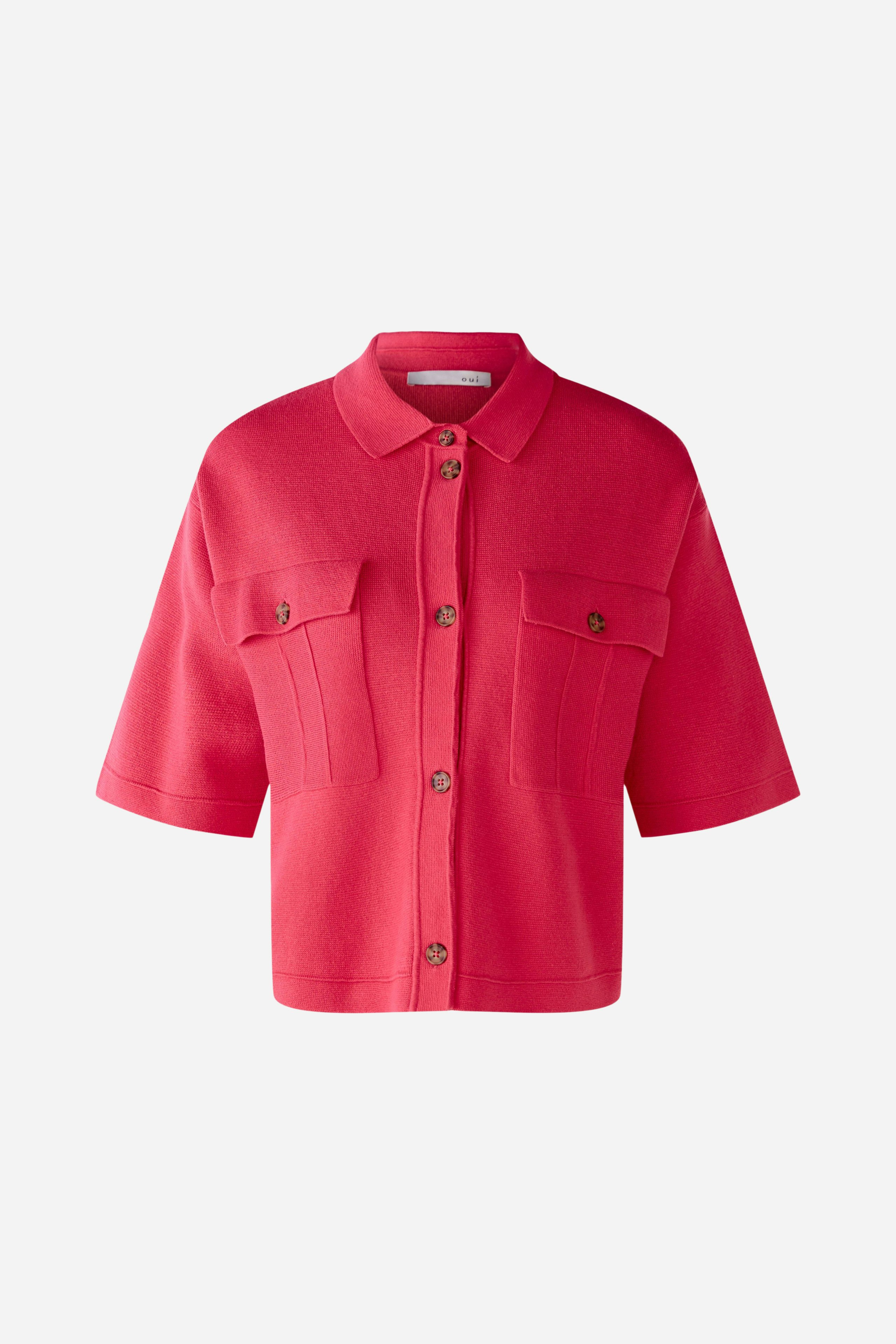 Bild 1 von Strickjacke mit aufgesetzten Taschen in red | Oui