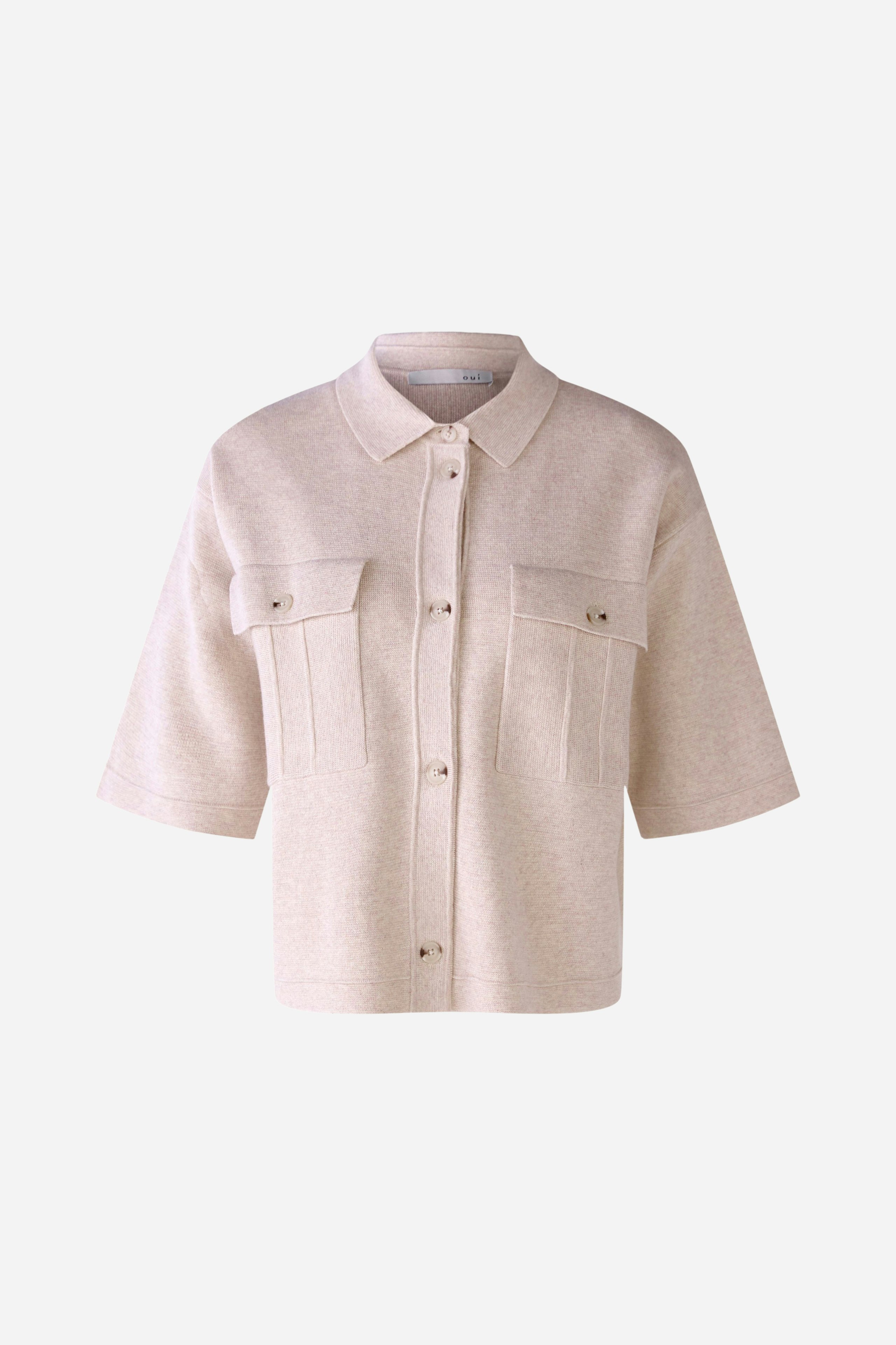 Bild 1 von Strickjacke mit aufgesetzten Taschen in light beige mel | Oui