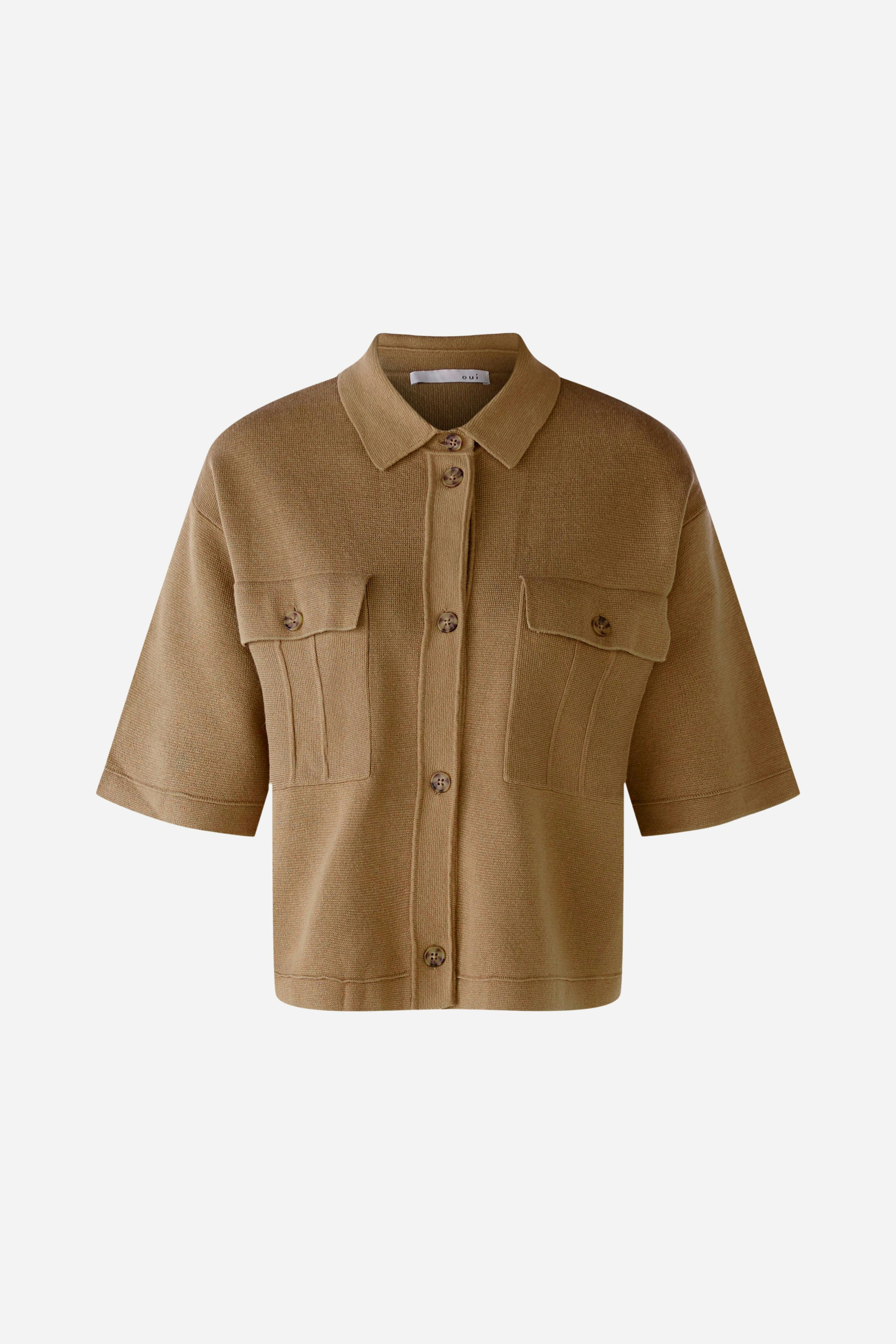 Bild 1 von Strickjacke mit aufgesetzten Taschen in elmwood | Oui