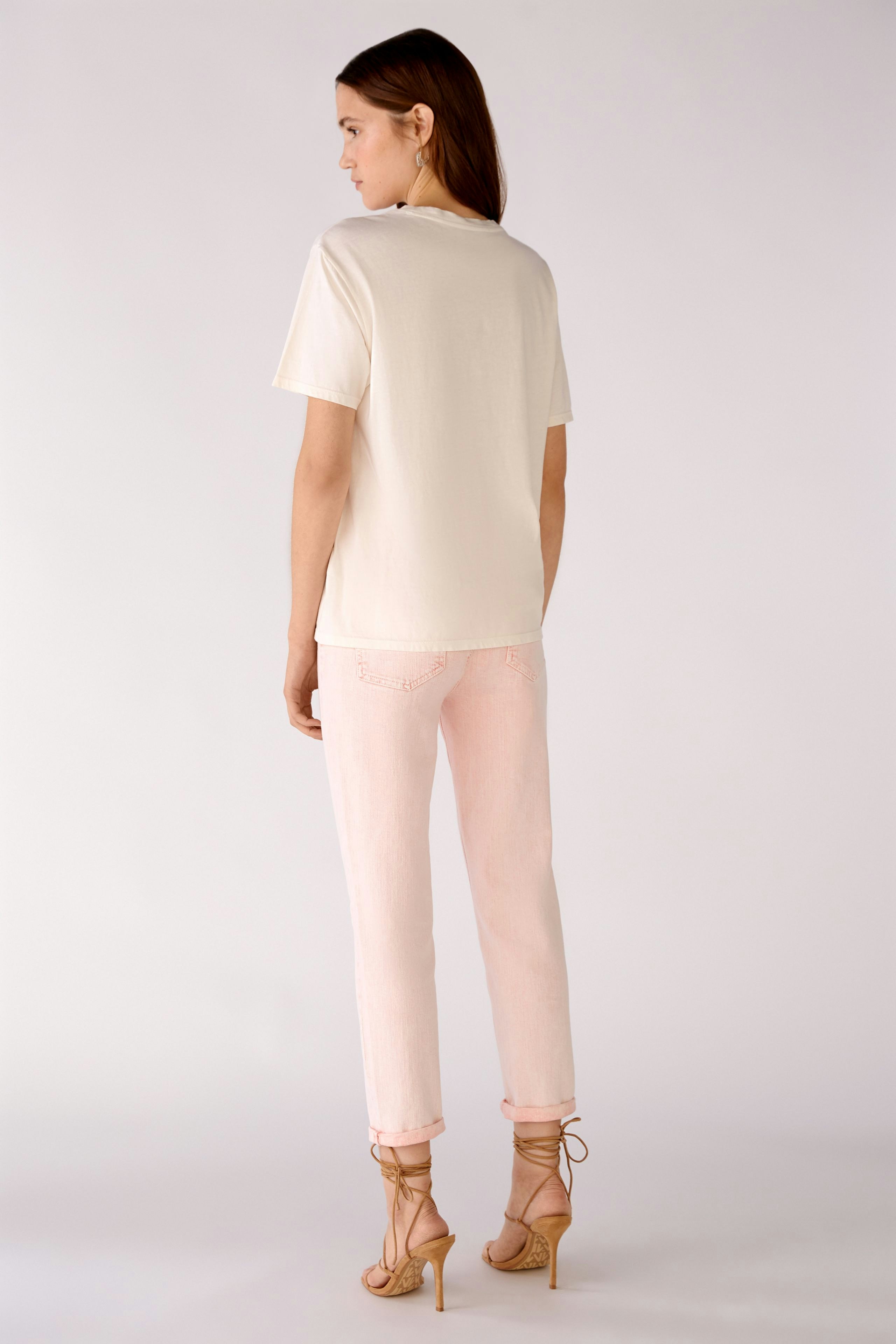 Bild 3 von T-shirt in organic cotton in stone | Oui