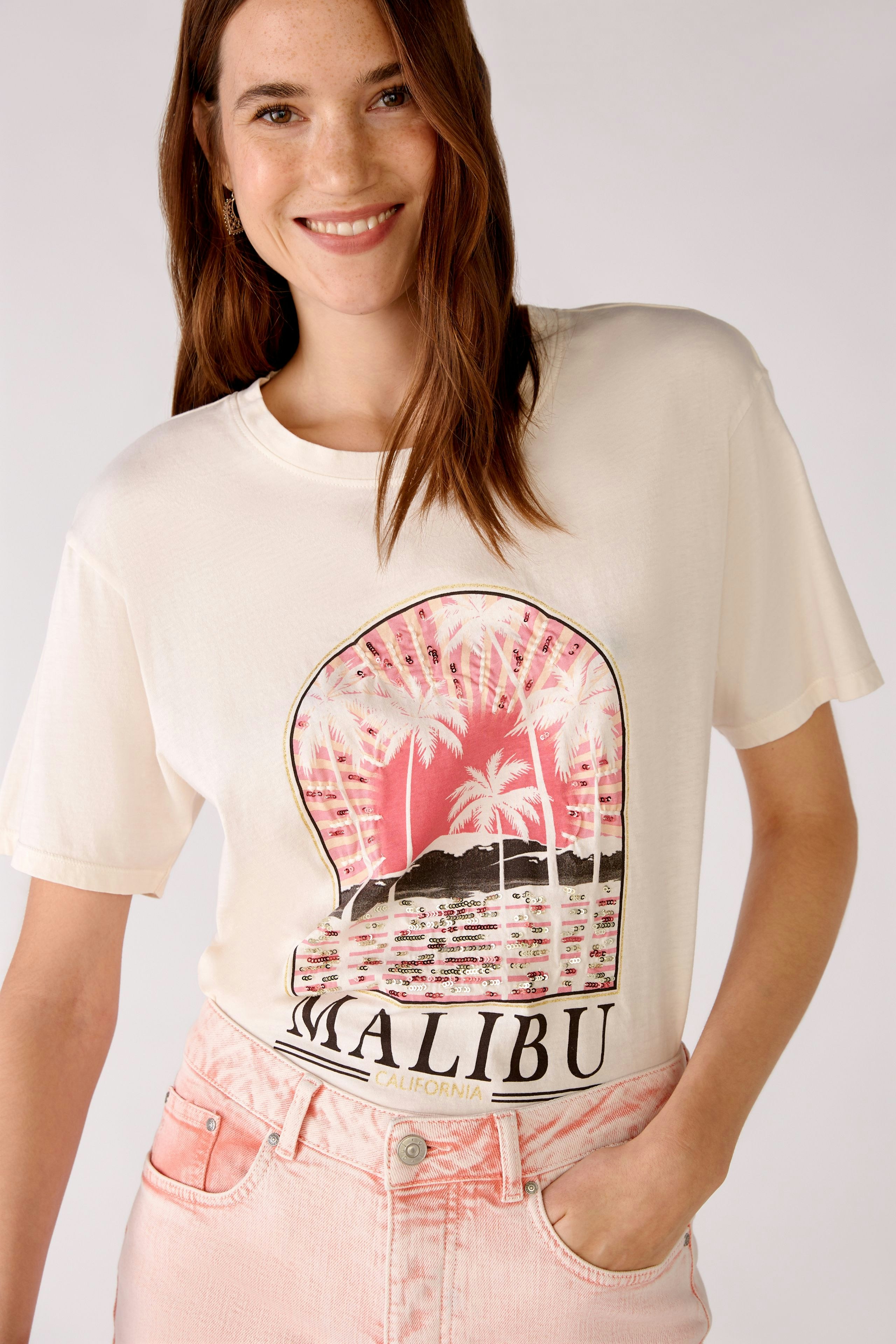 Bild 5 von T-shirt in organic cotton in stone | Oui