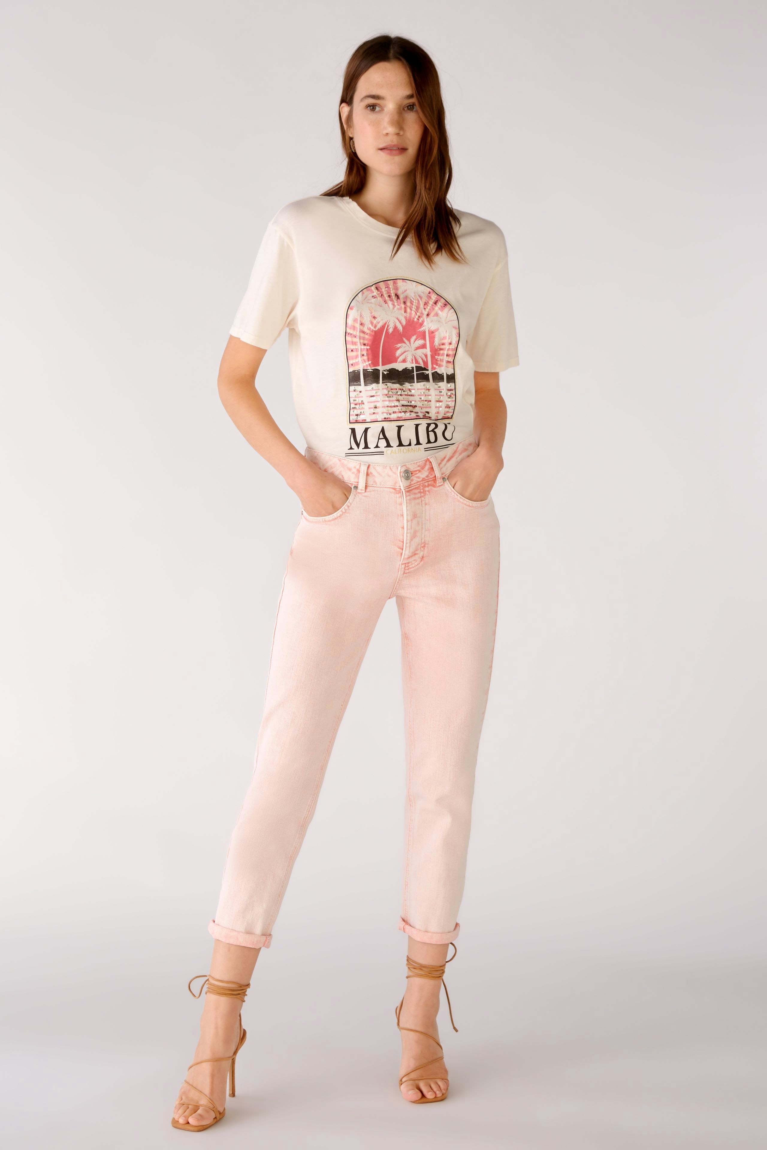 Bild 1 von T-shirt in organic cotton in stone | Oui