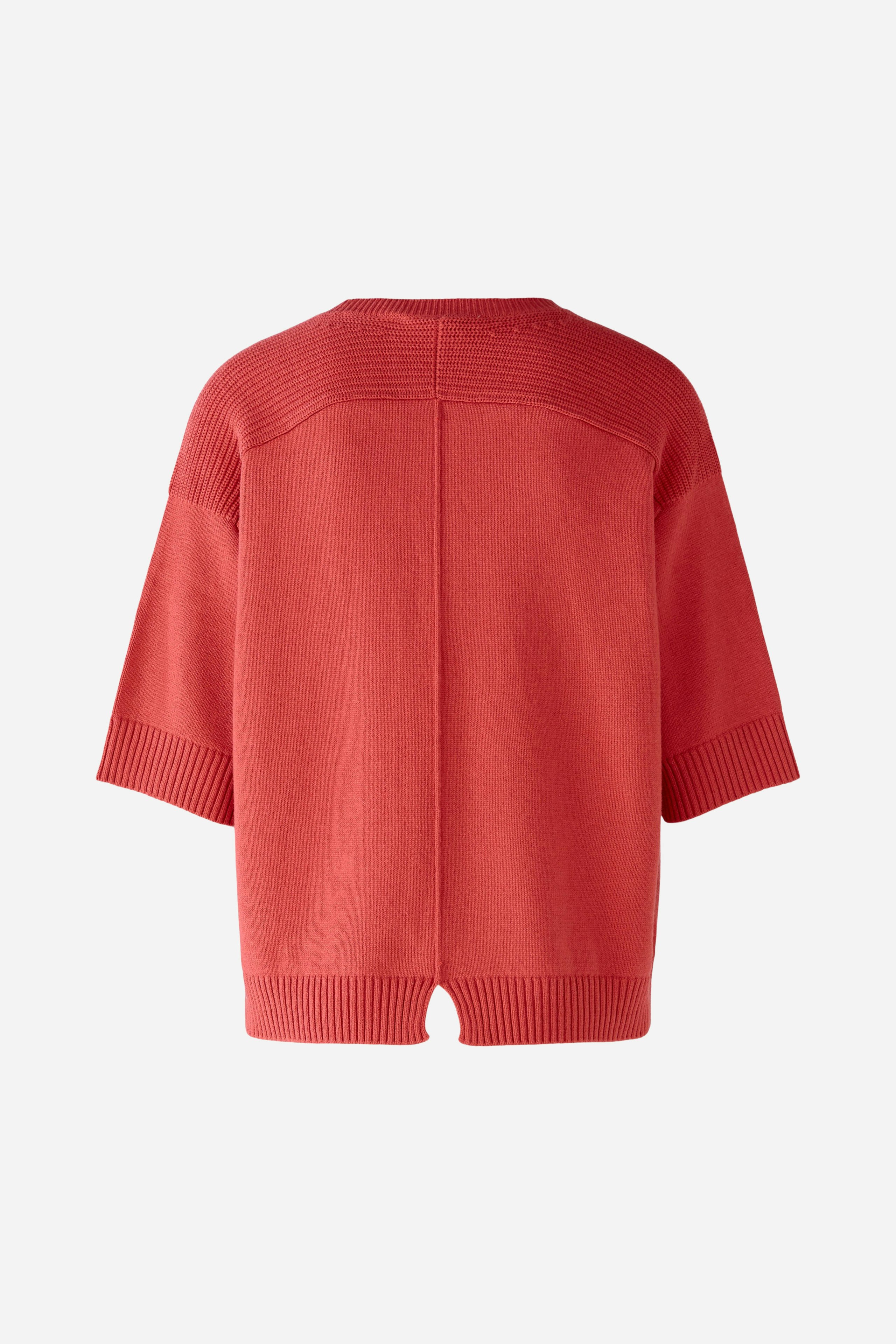 Bild 7 von Knitted pullover in cotton blend in red | Oui