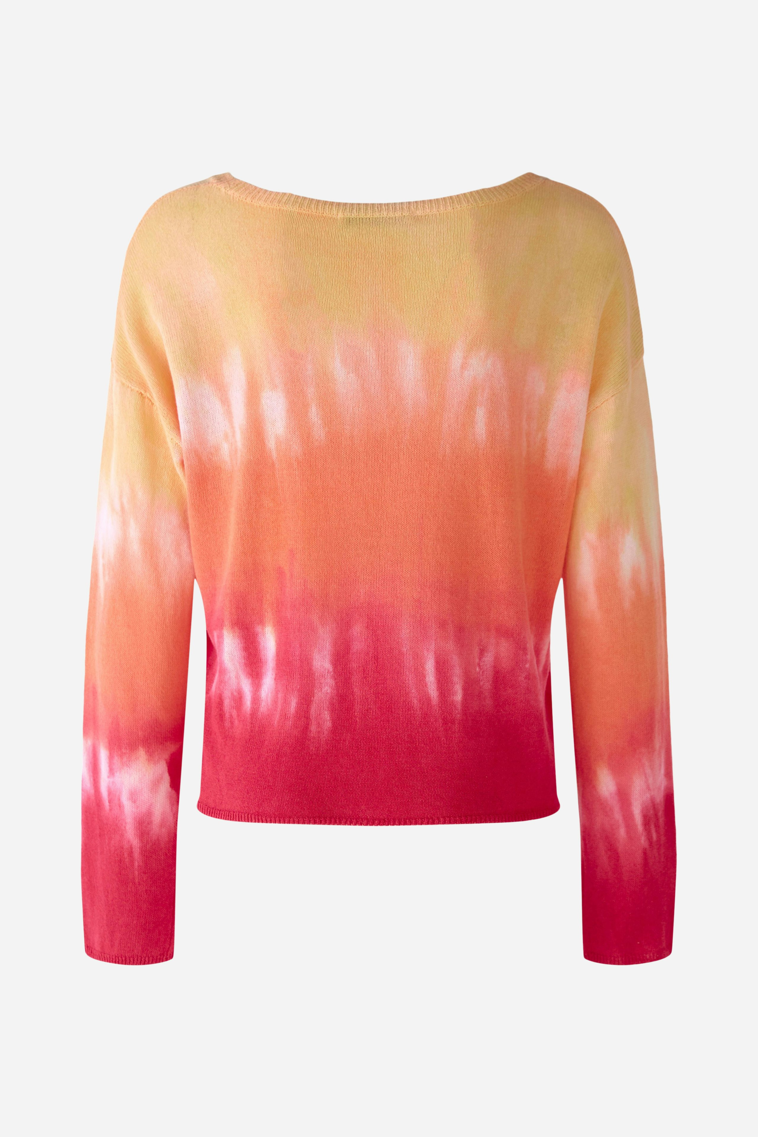 Bild 8 von Pullover in linen-cotton blend in red yellow | Oui