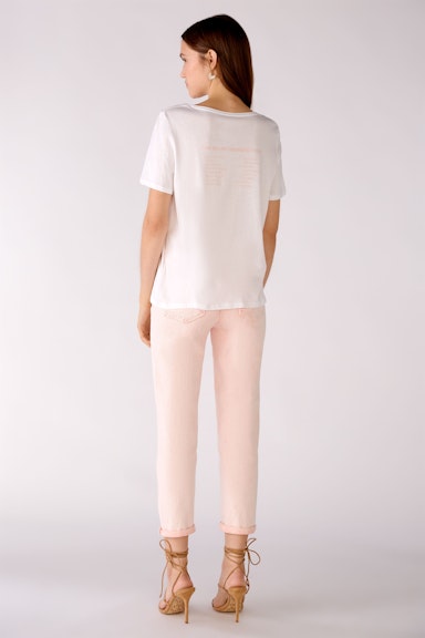 Bild 3 von T-Shirt in Baumwoll-Modal-Mischung in optic white | Oui