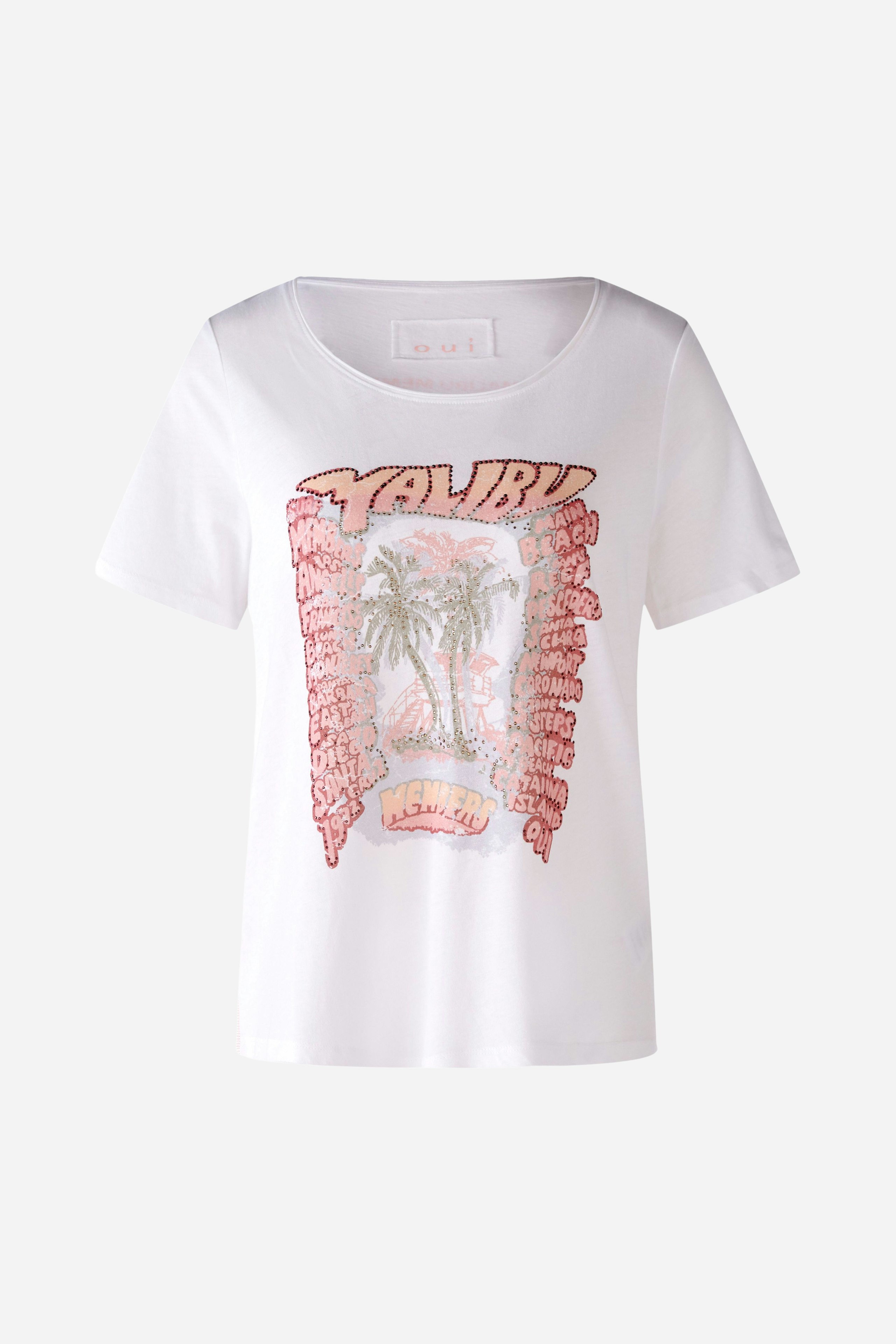 Bild 6 von T-Shirt in Baumwoll-Modal-Mischung in optic white | Oui