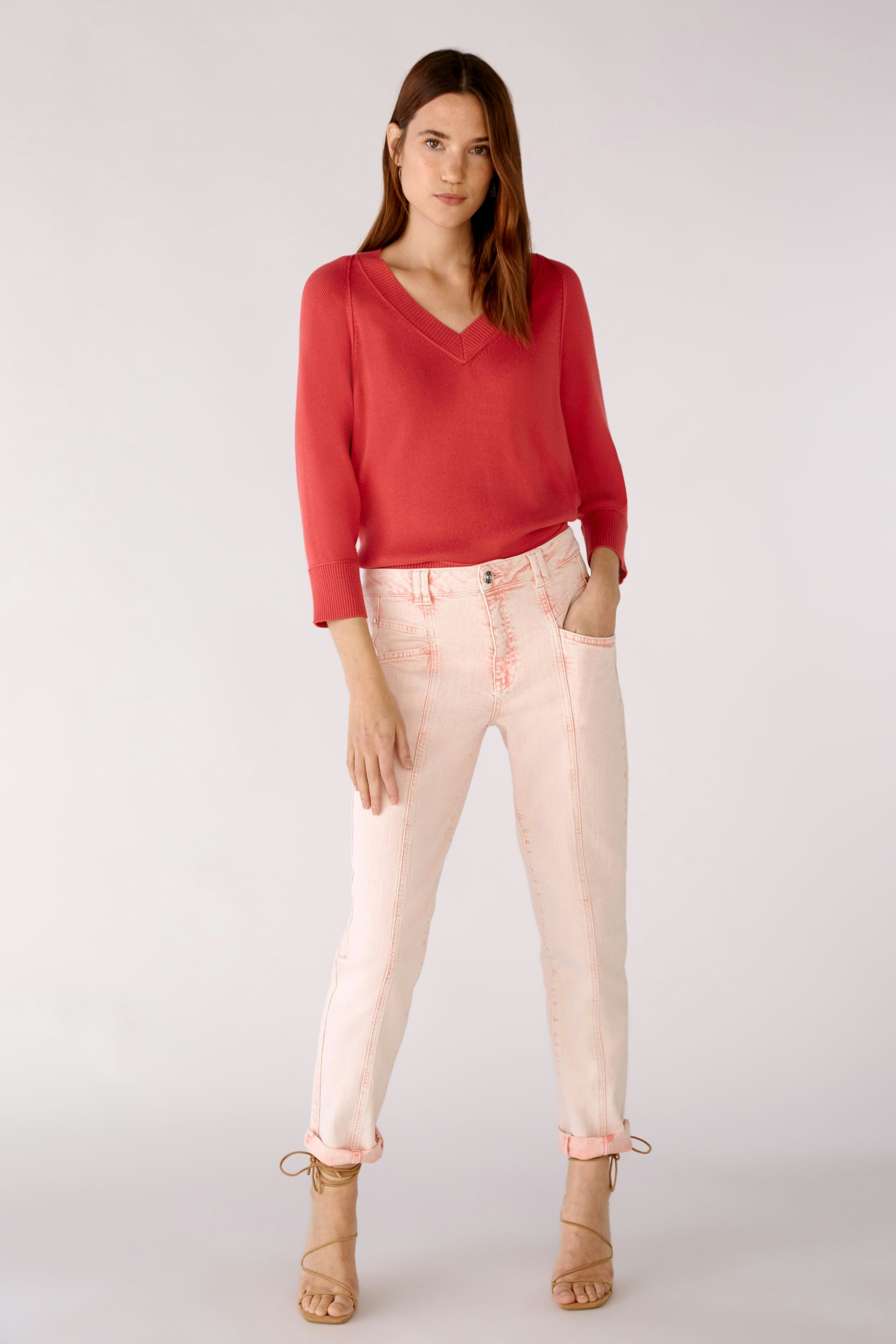 Bild 1 von Pullover in Viskosemischung in red | Oui