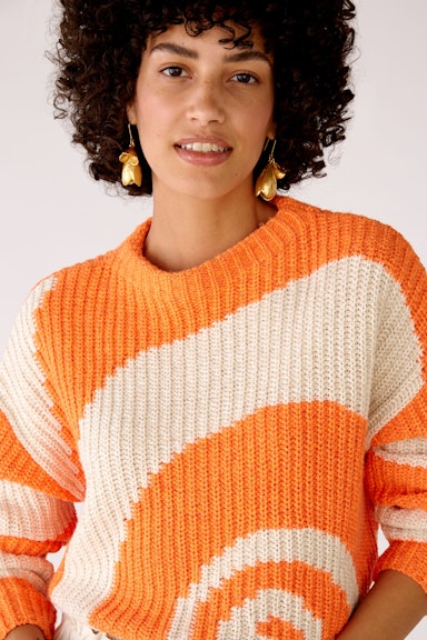 Bild 4 von Knitted pullover in a chunky knit look in lt stone orange | Oui