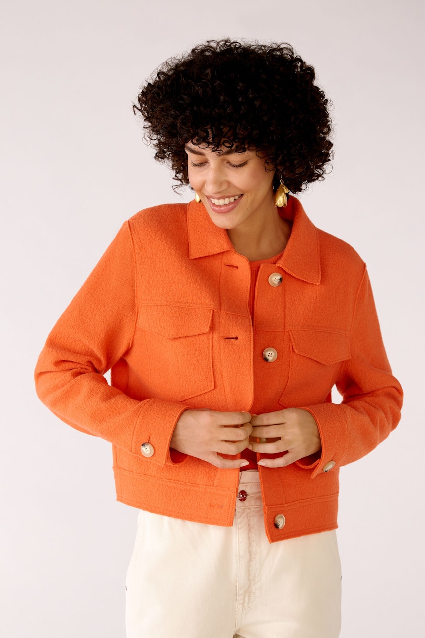 Bild 2 von Jacke Boiled Wool - reine Schurwolle in vermillion oran | Oui