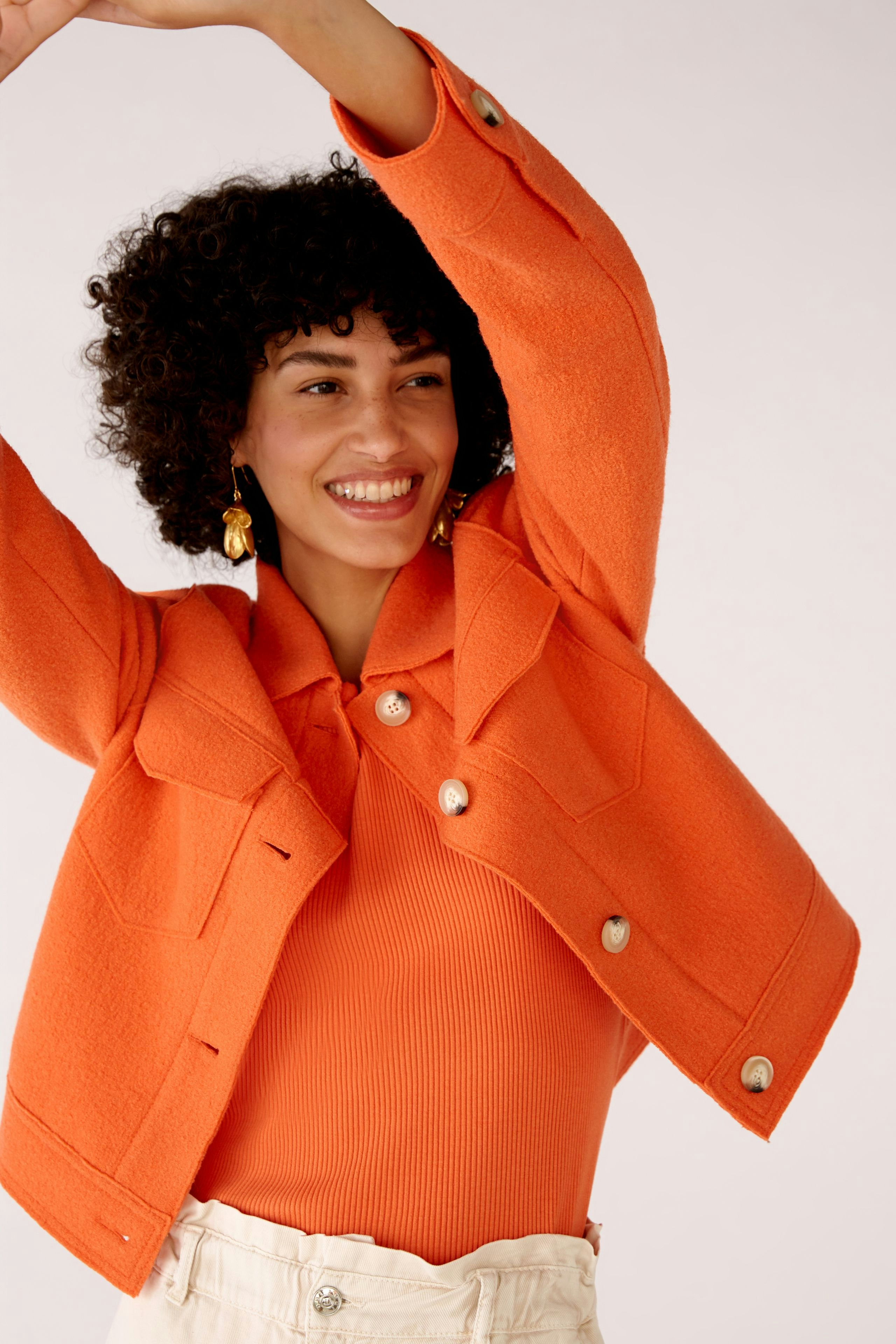 Bild 7 von Jacke Boiled Wool - reine Schurwolle in vermillion oran | Oui