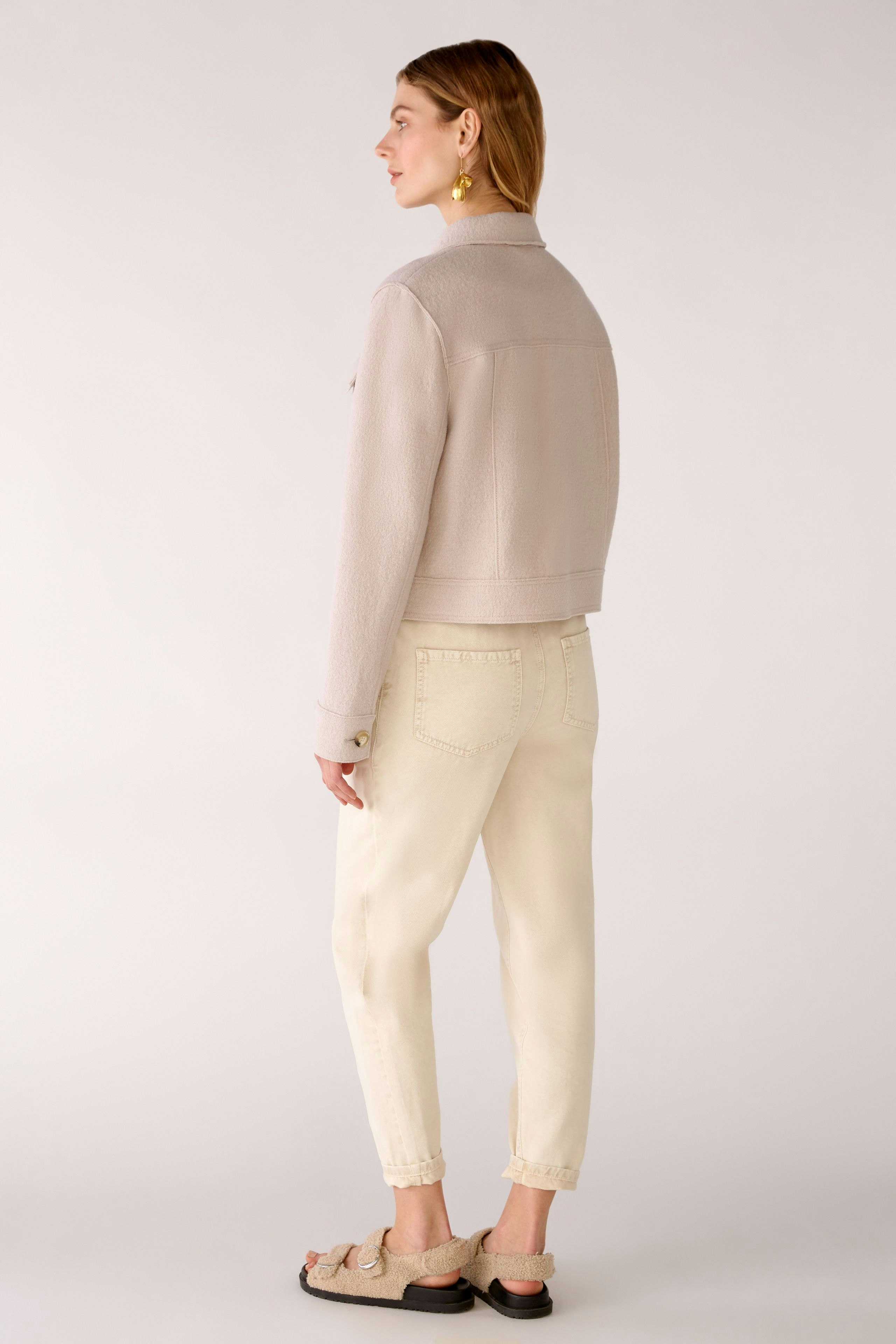 Bild 3 von Jacket boiled Wool - pure new wool in stone melange | Oui