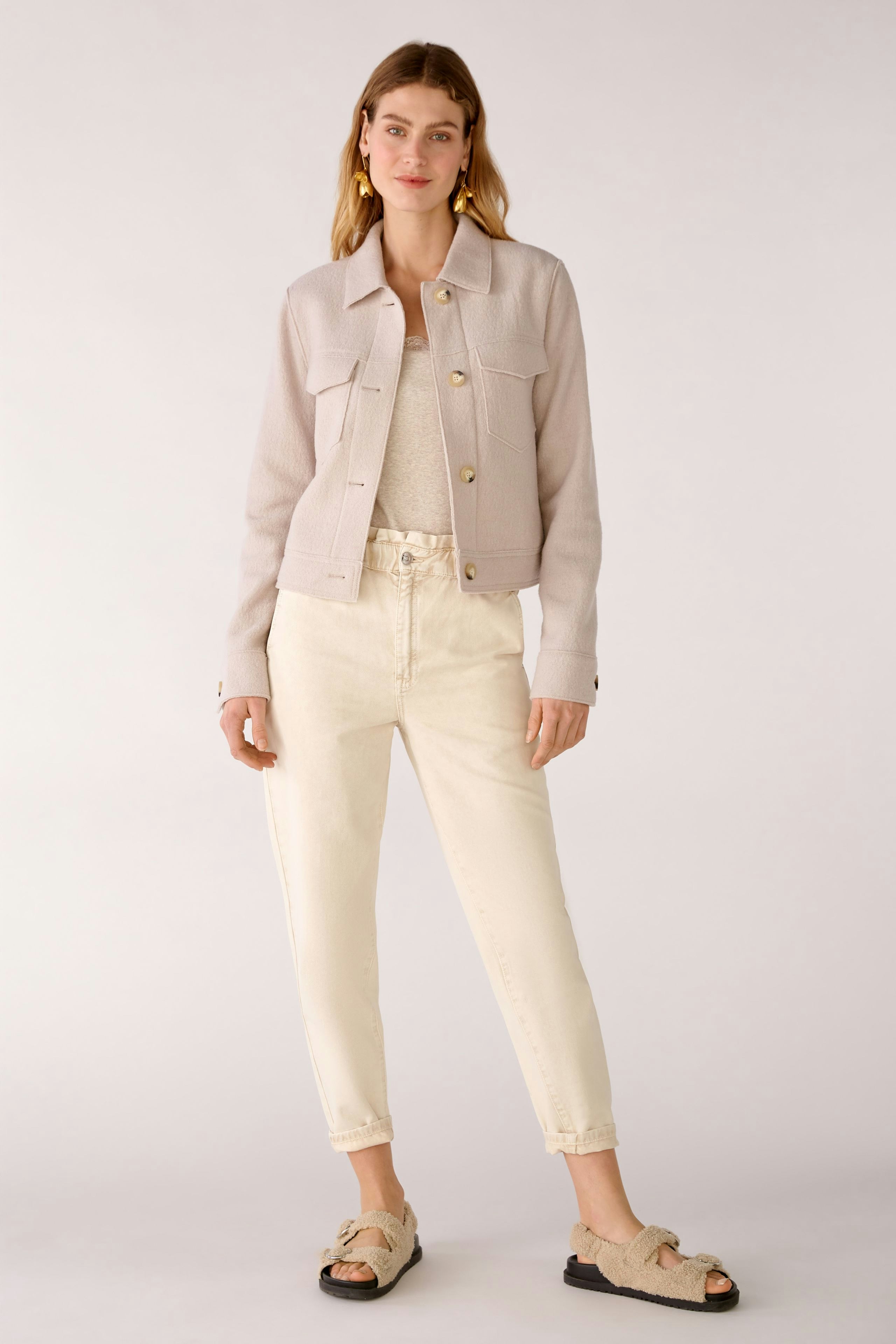 Bild 1 von Jacket boiled Wool - pure new wool in stone melange | Oui