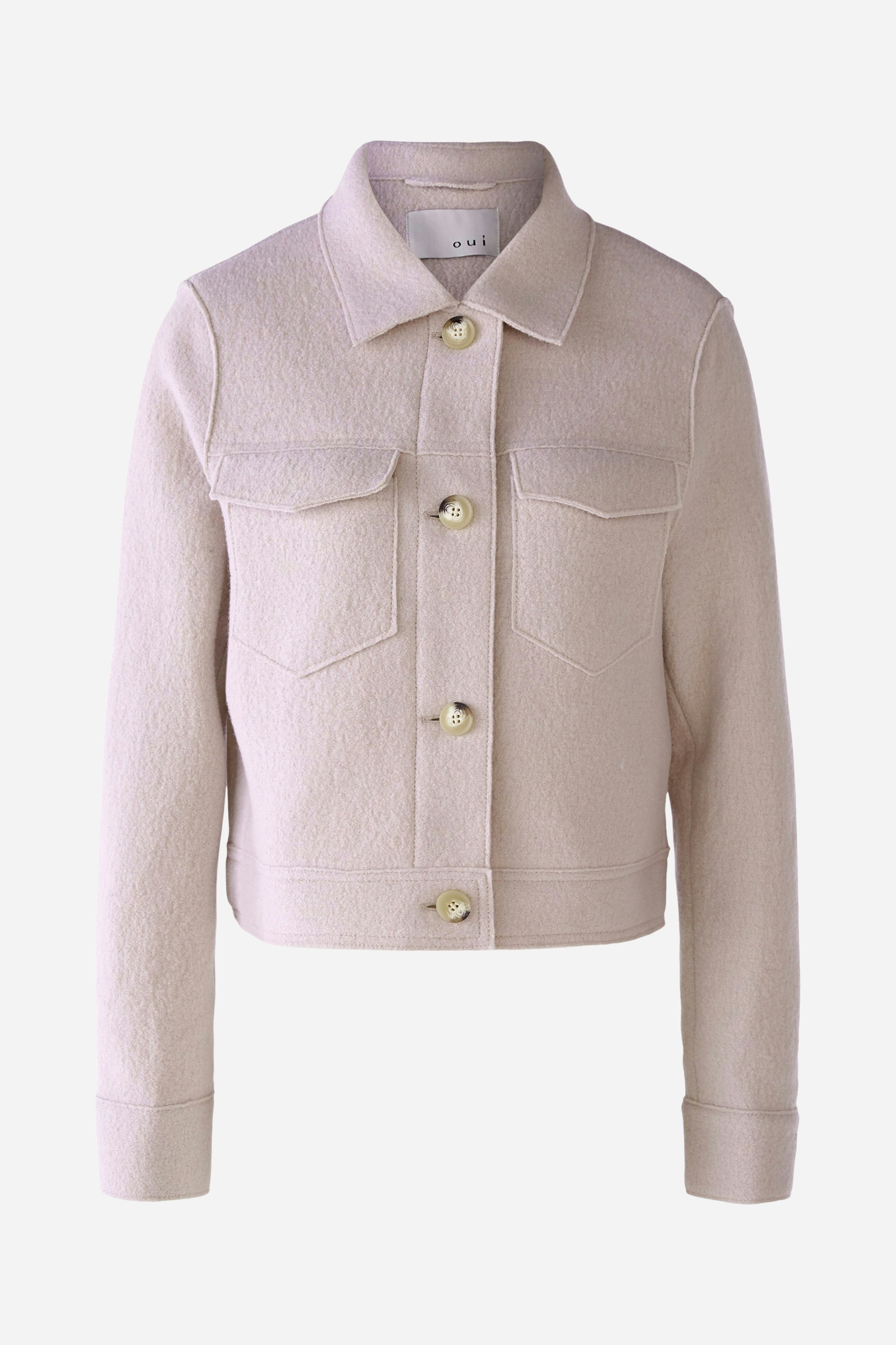 Bild 7 von Jacket boiled Wool - pure new wool in stone melange | Oui