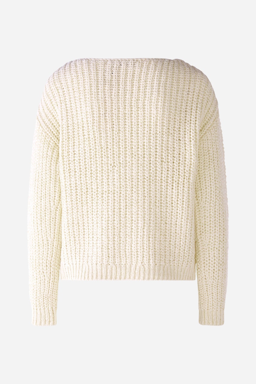 Bild 2 von Pullover mit Zopfmuster in pristine | Oui