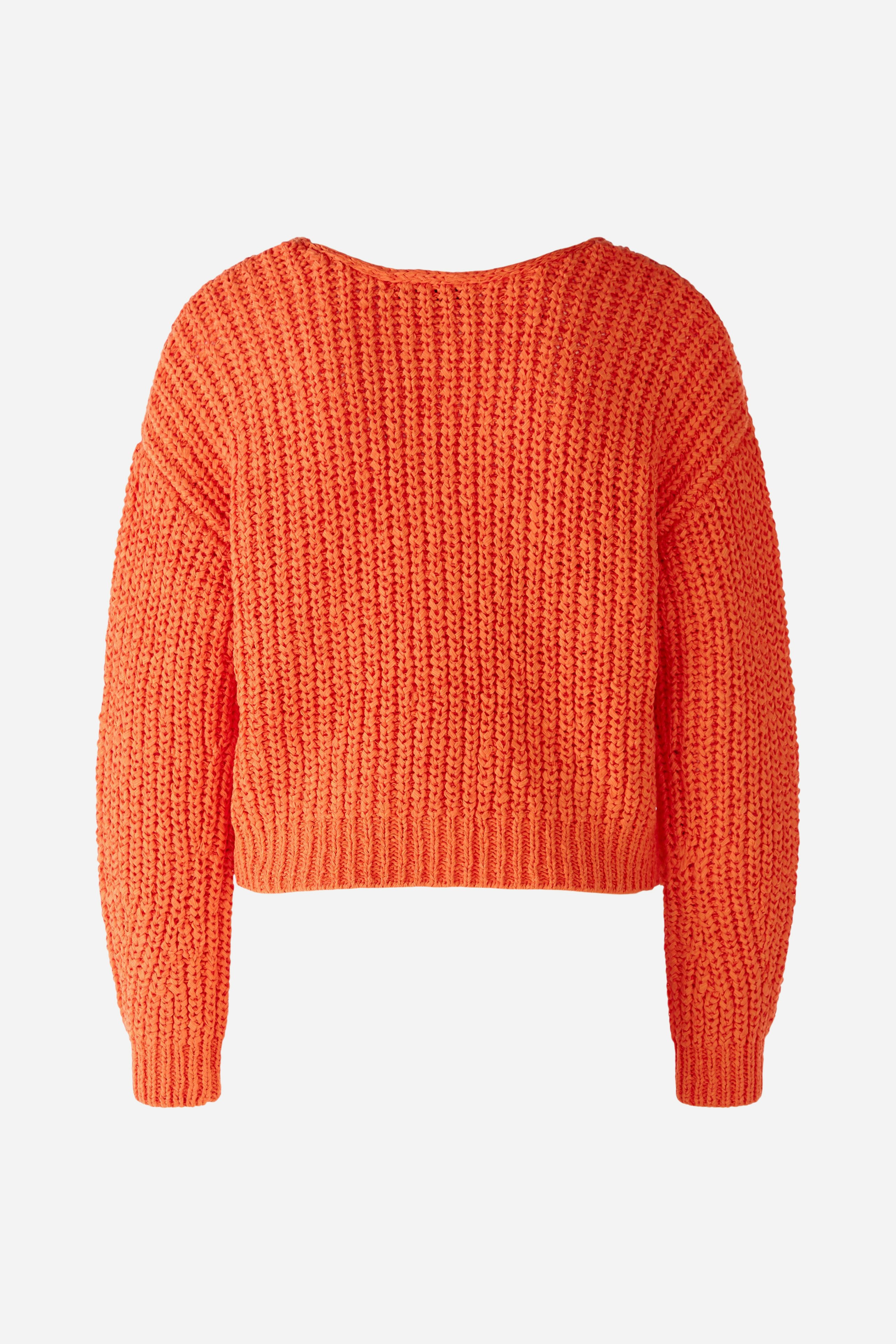 Bild 8 von Strickjacke in verkürzter Länge in vermillion orange | Oui