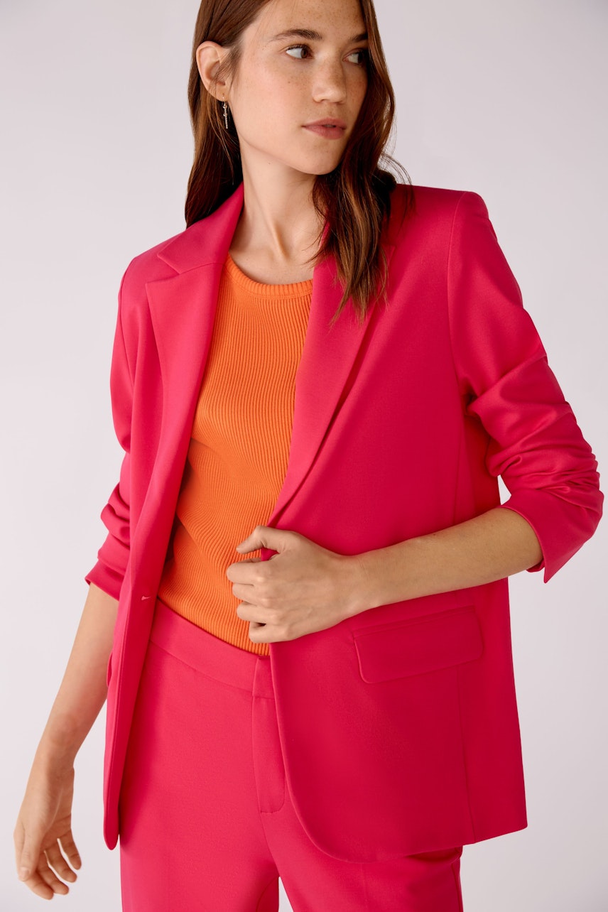 Bild 5 von Blazer in a sporty jersey fit in pink | Oui