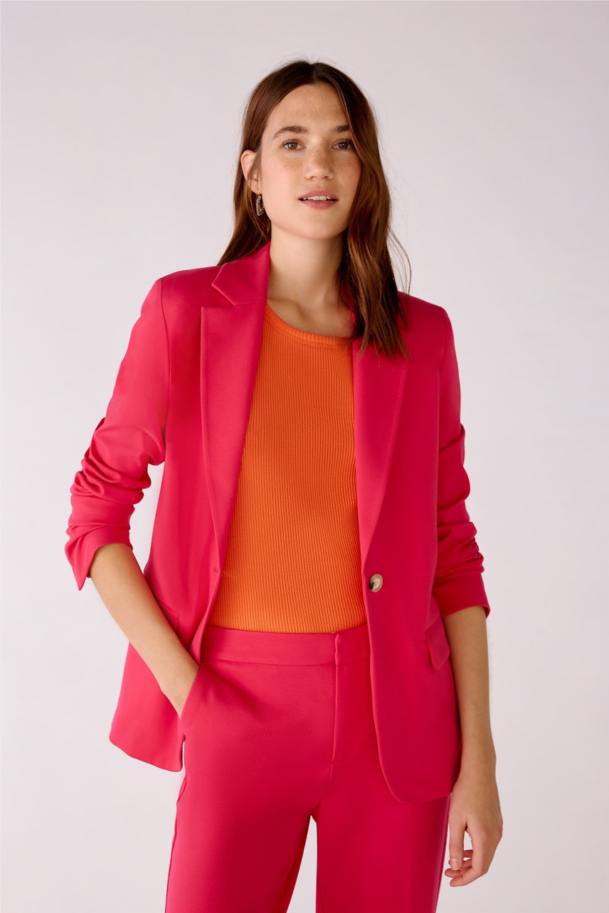 Bild 1 von Blazer in a sporty jersey fit in pink | Oui