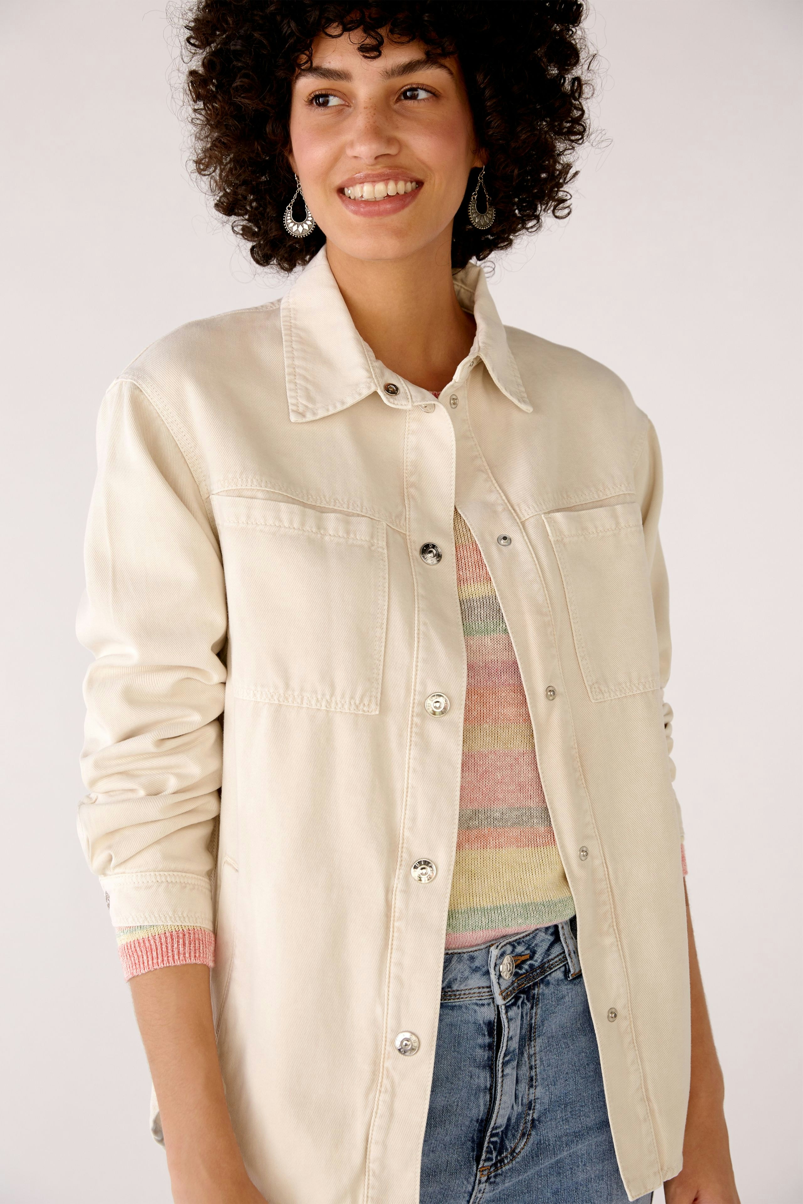 Bild 1 von Overshirt in pure cotton in Lt.Stone | Oui