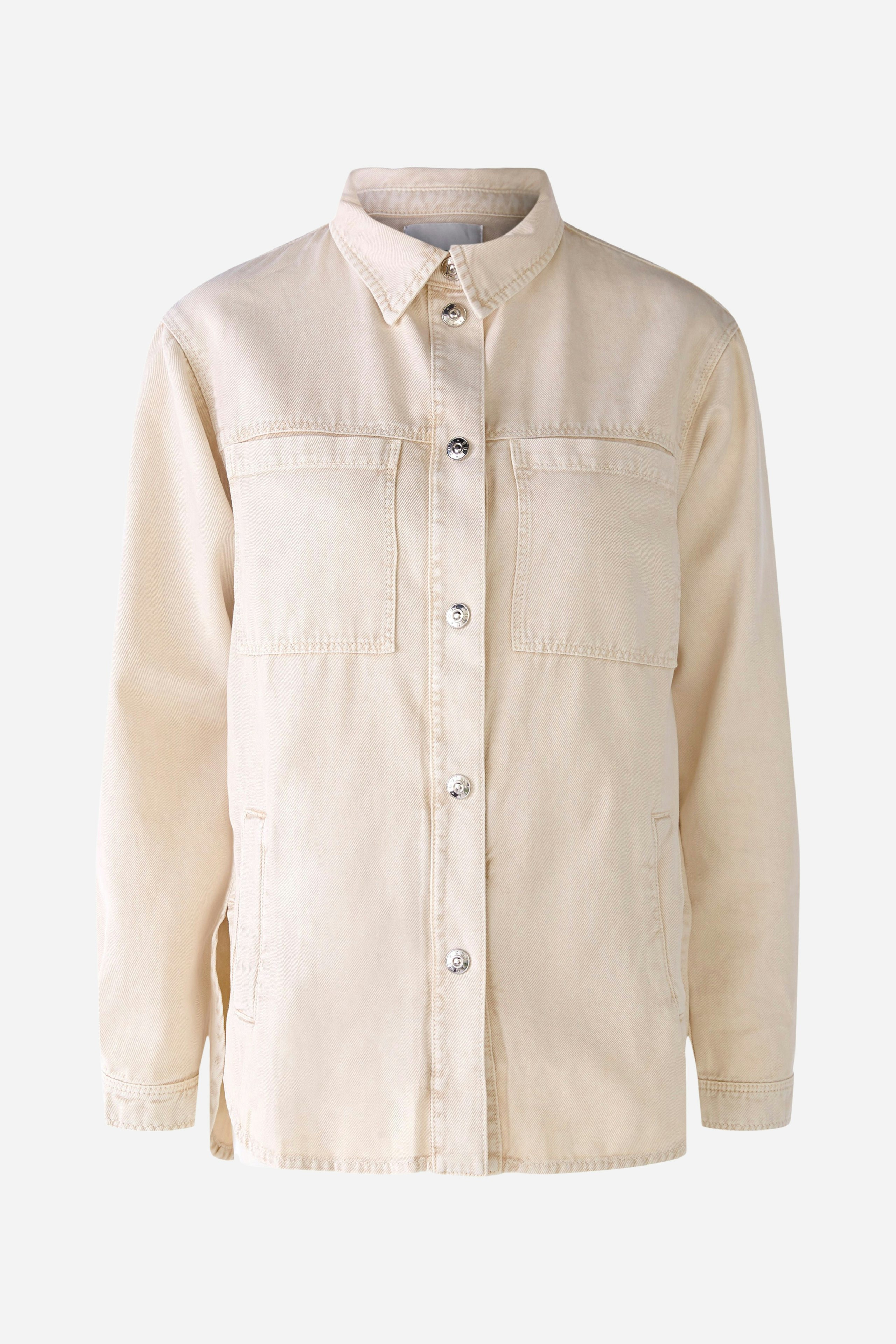 Bild 7 von Overshirt in pure cotton in Lt.Stone | Oui
