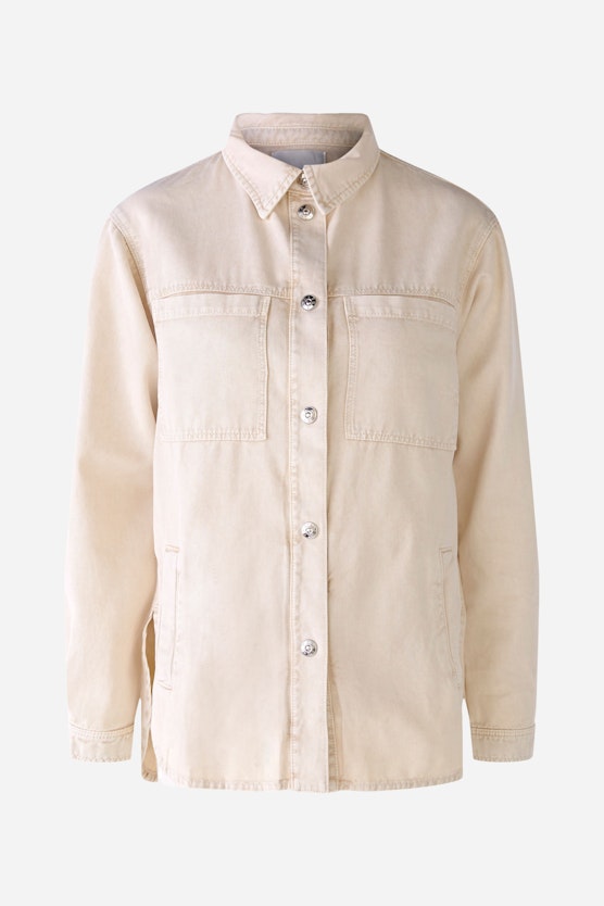 Overshirt in pure cotton