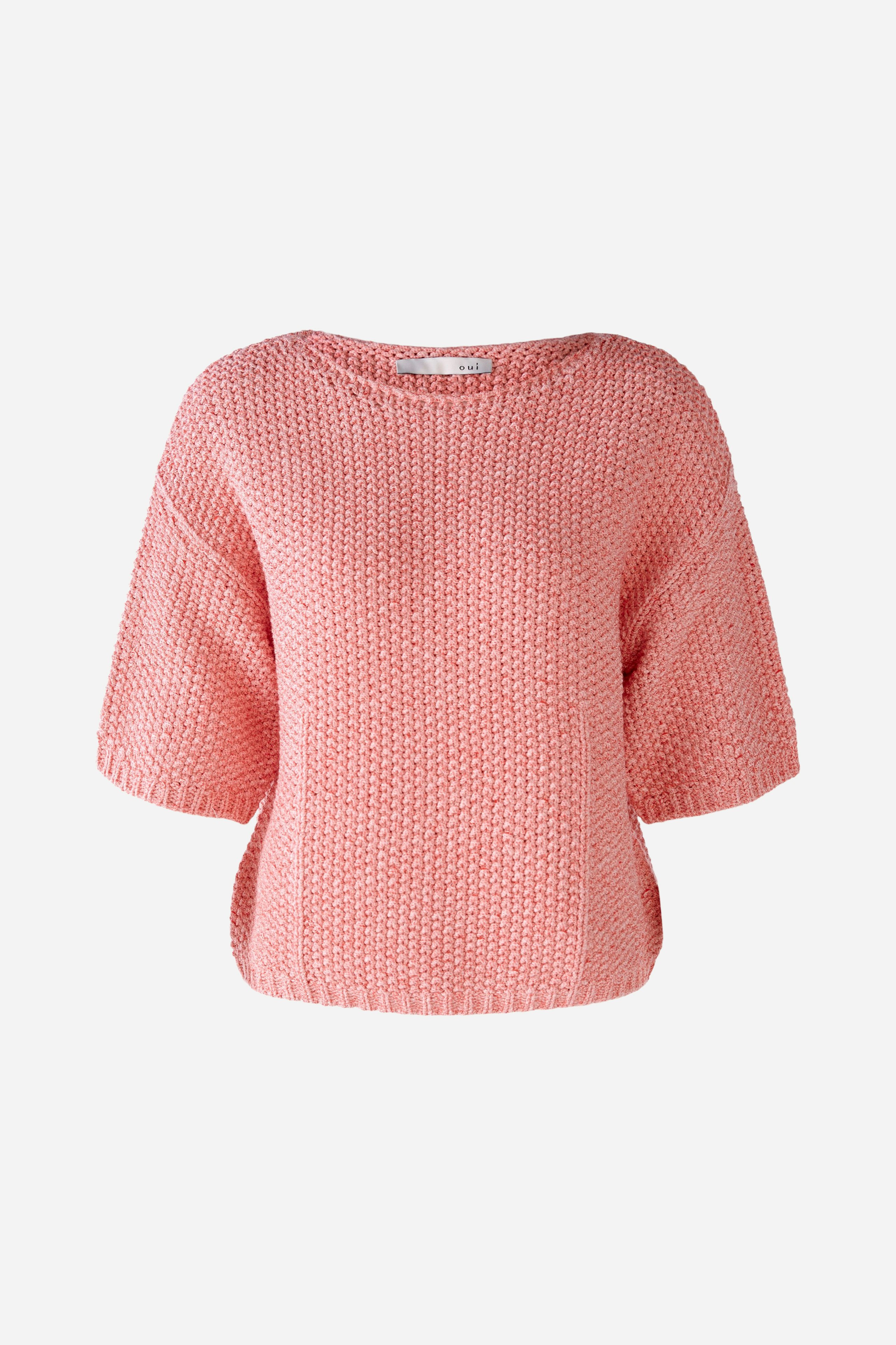 Bild 1 von Pullover mit Reiskornstruktur in red | Oui