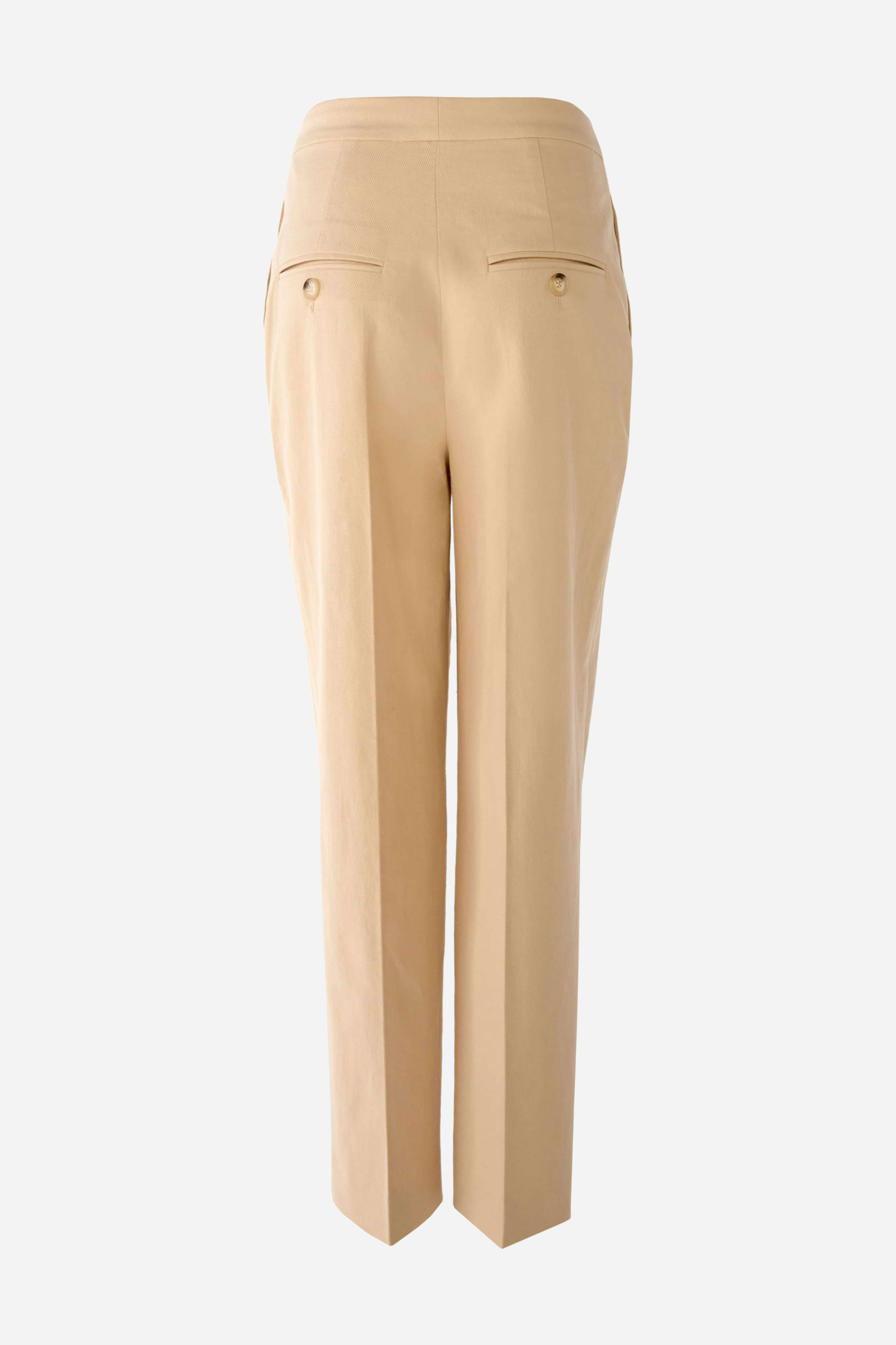 Bild 8 von Bundfaltenhose In leichter Leinenmischung mit Stretch in light beige | Oui