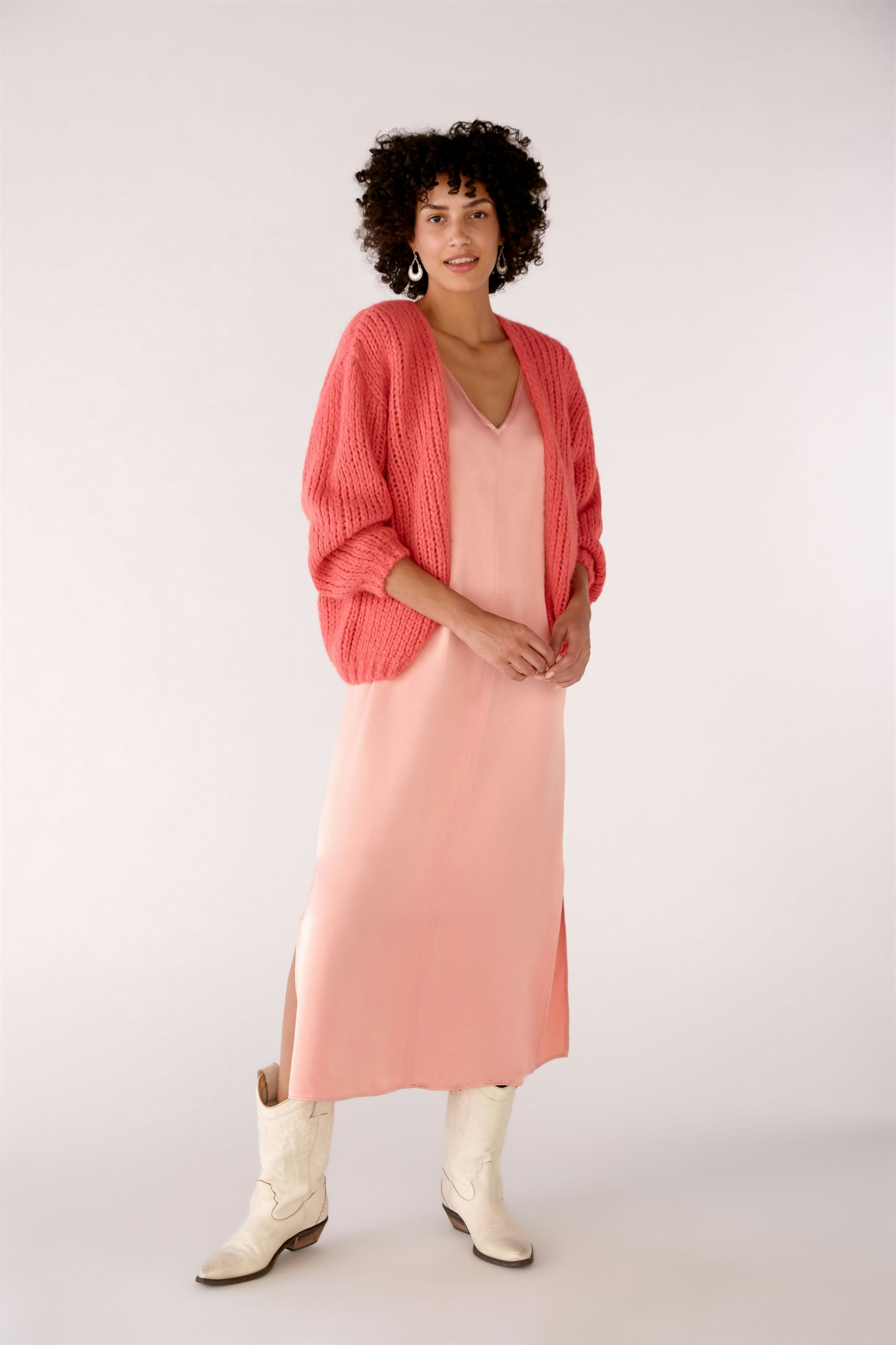 Bild 1 von Strickjacke in Garnmischung mit Wollanteil in red | Oui