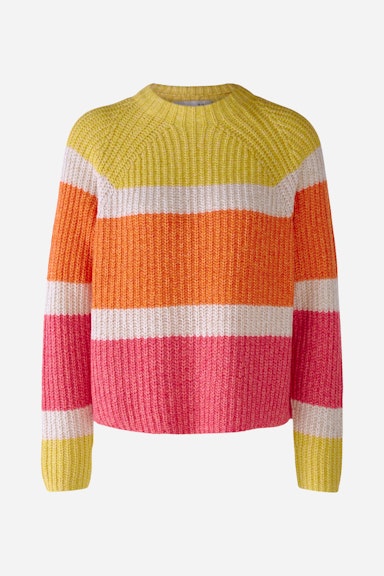 Bild 7 von Knitted pullover in cotton blend in red yellow | Oui