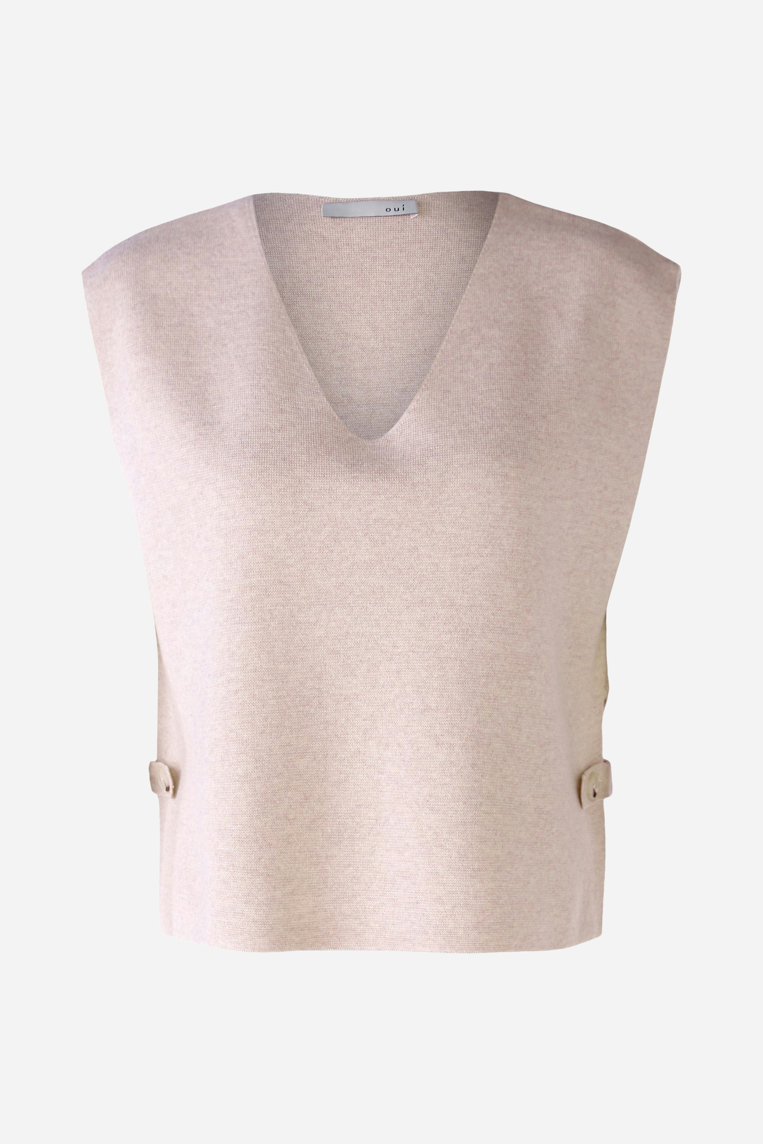 Bild 7 von Slipover in cotton blend in light beige mel | Oui