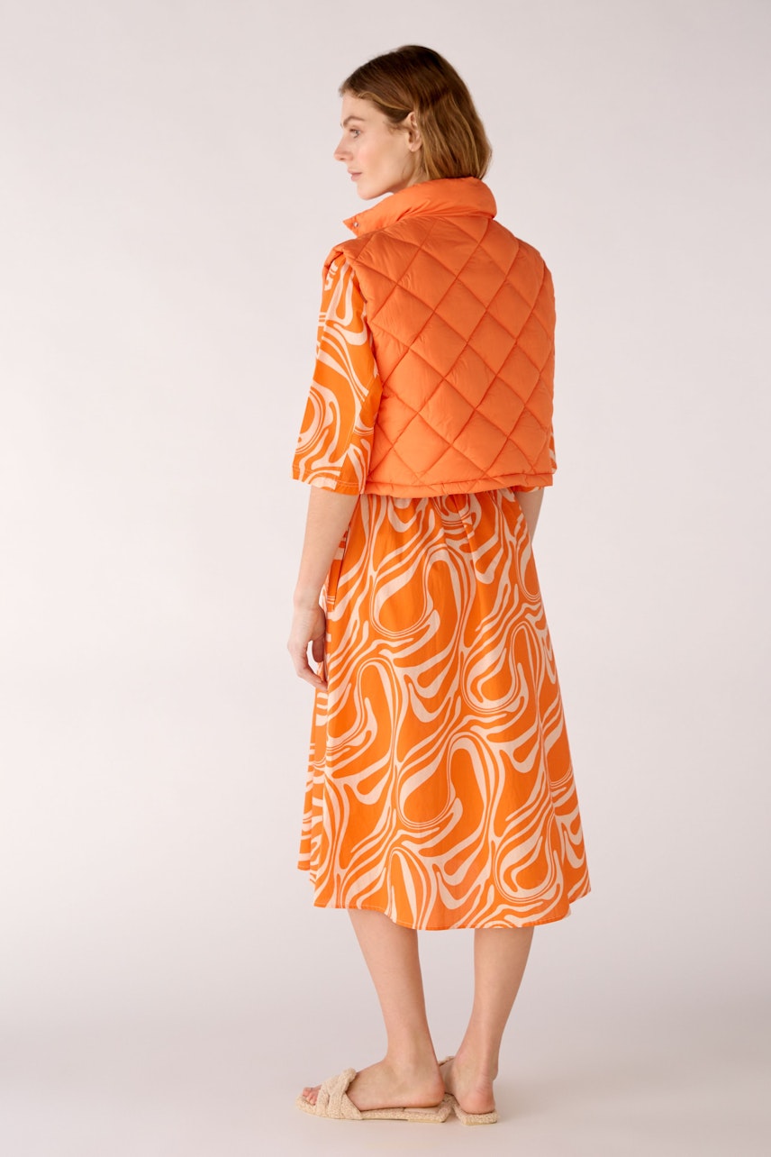 Bild 3 von Weste in gestepptem Nylon in vermillion orange | Oui