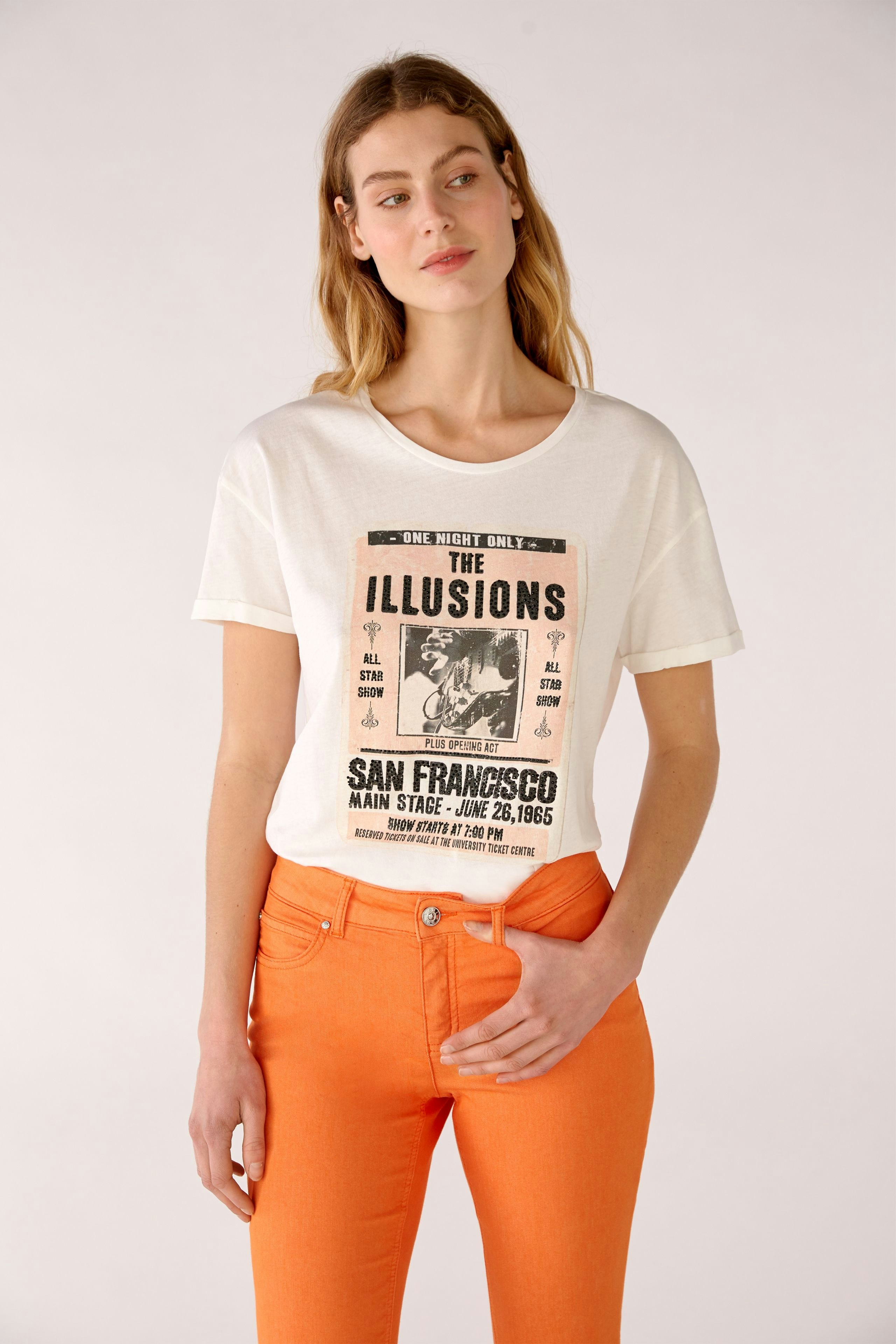 Bild 2 von T-shirt in organic cotton in cloud dancer | Oui