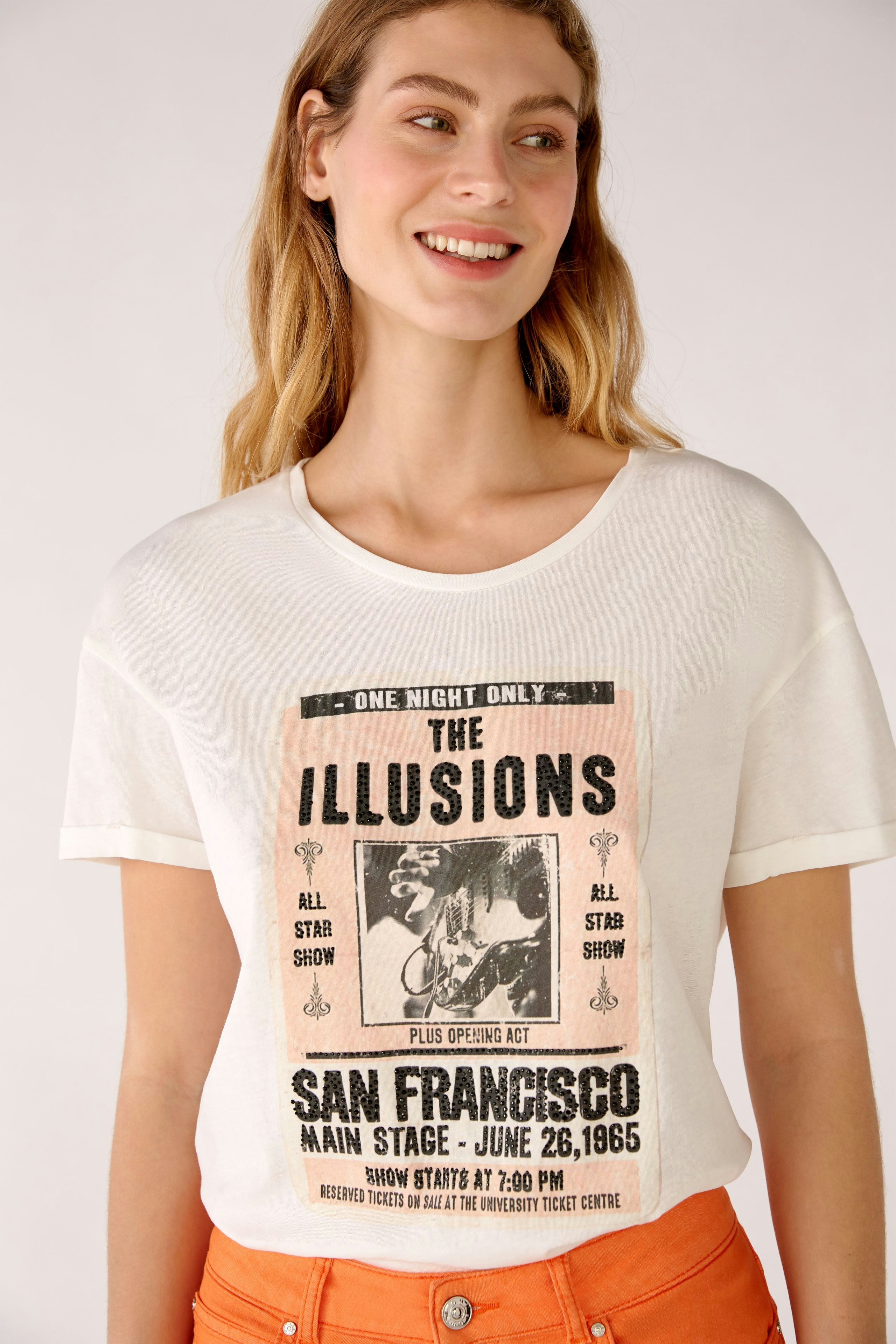 Bild 4 von T-shirt in organic cotton in cloud dancer | Oui