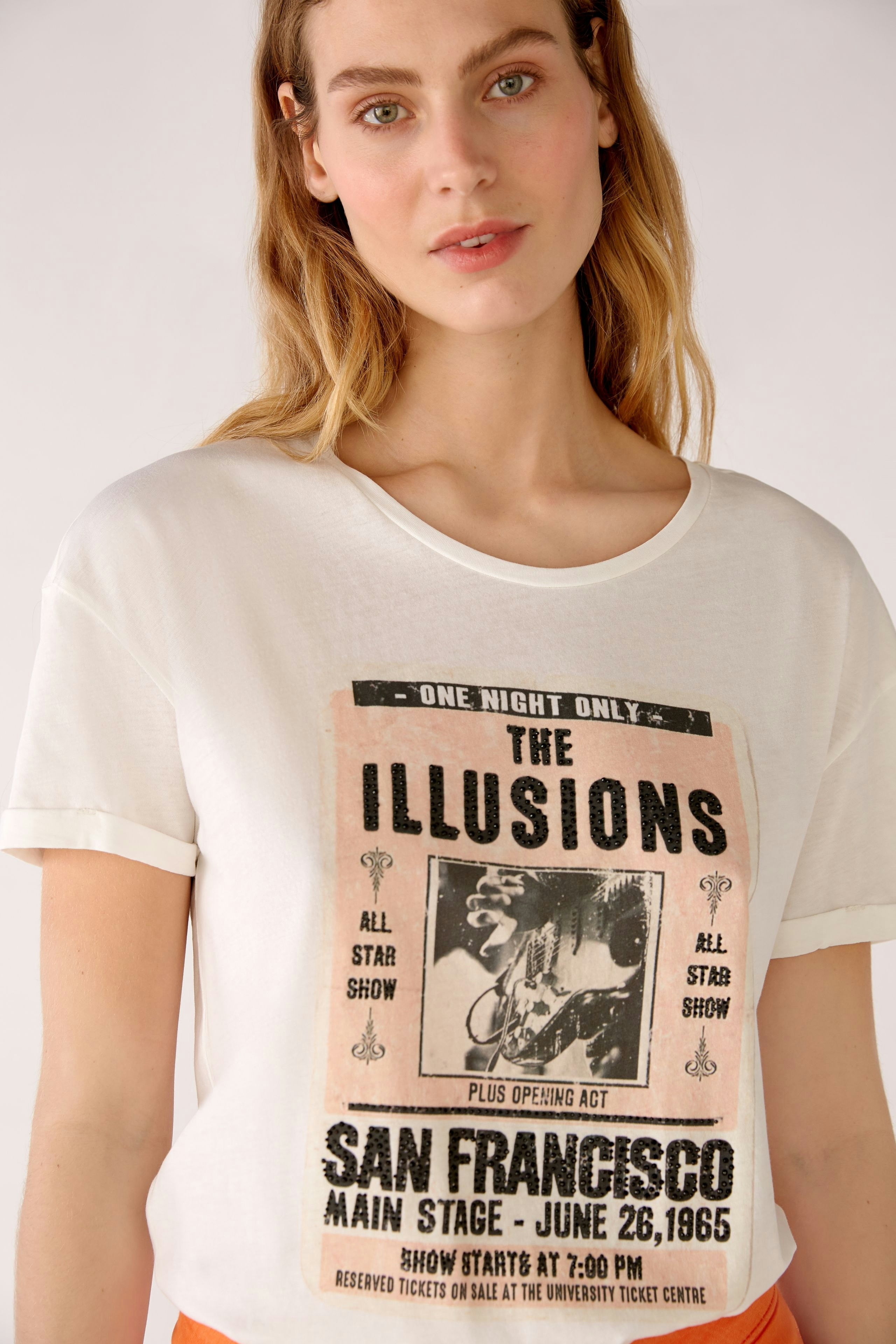 Bild 5 von T-shirt in organic cotton in cloud dancer | Oui