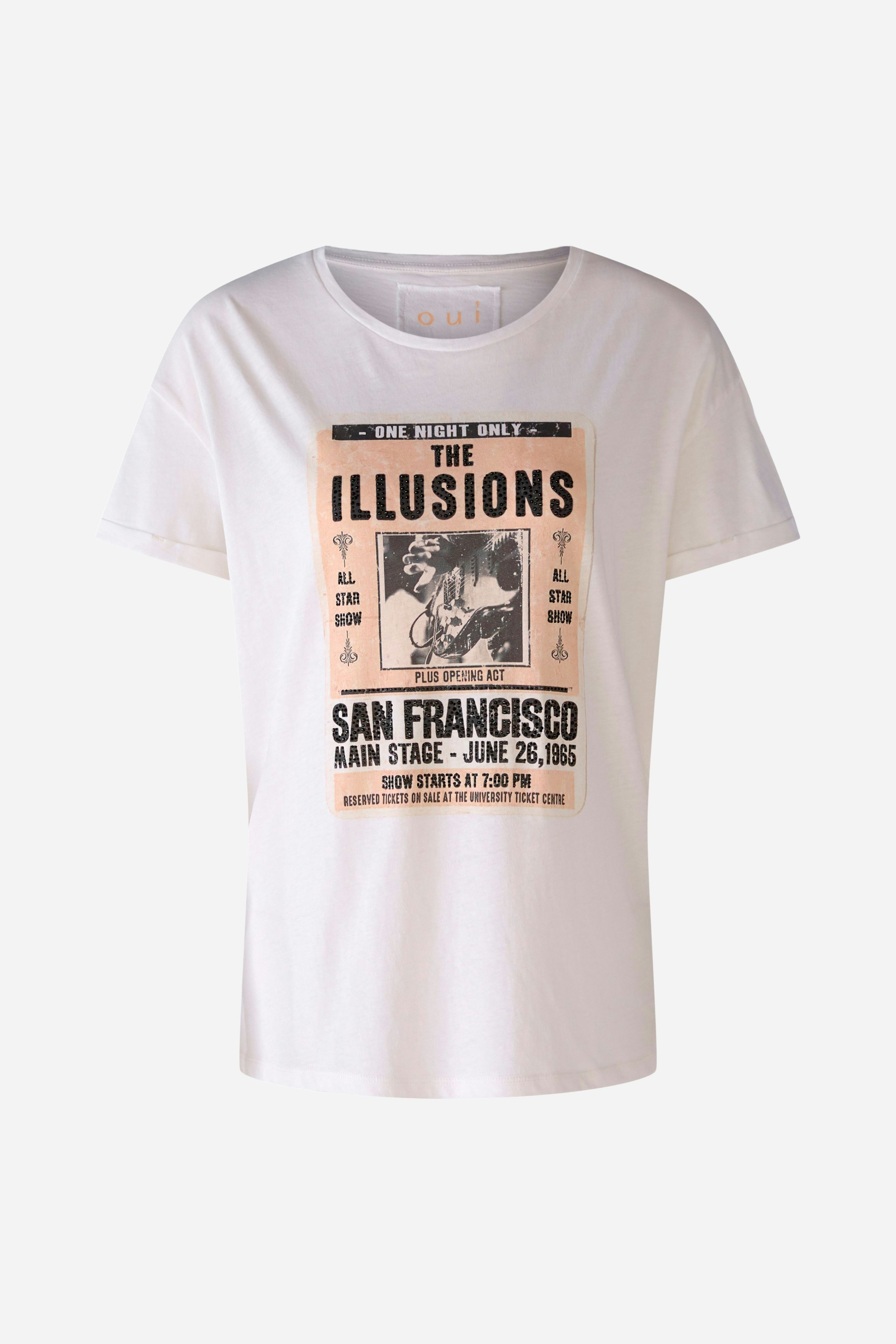 Bild 6 von T-shirt in organic cotton in cloud dancer | Oui