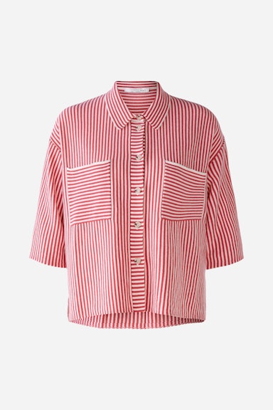 Bild 6 von Shirt blouse with stripes in offwhite red | Oui