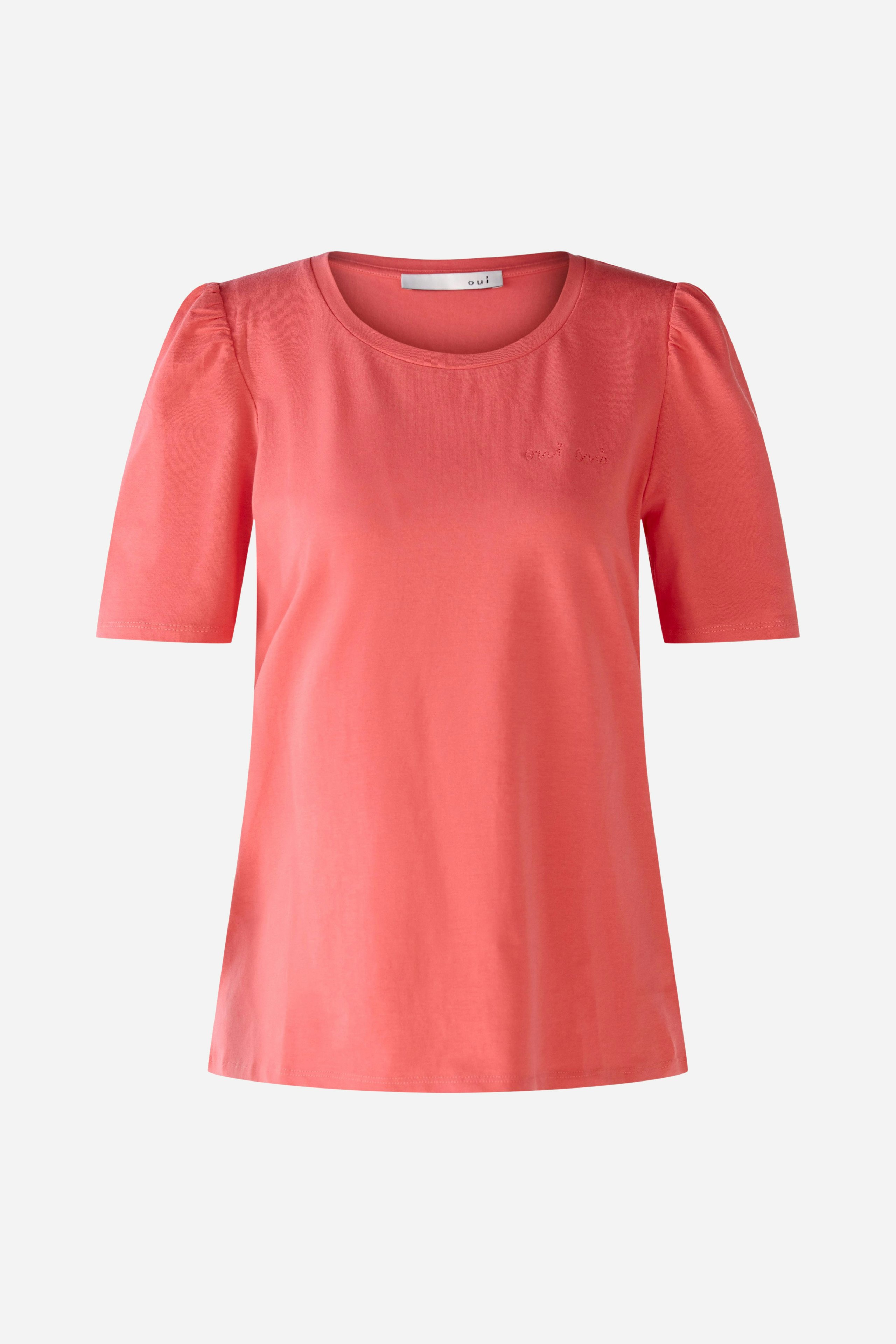 Bild 1 von T-Shirt mit leichtem Puffärmel in red | Oui
