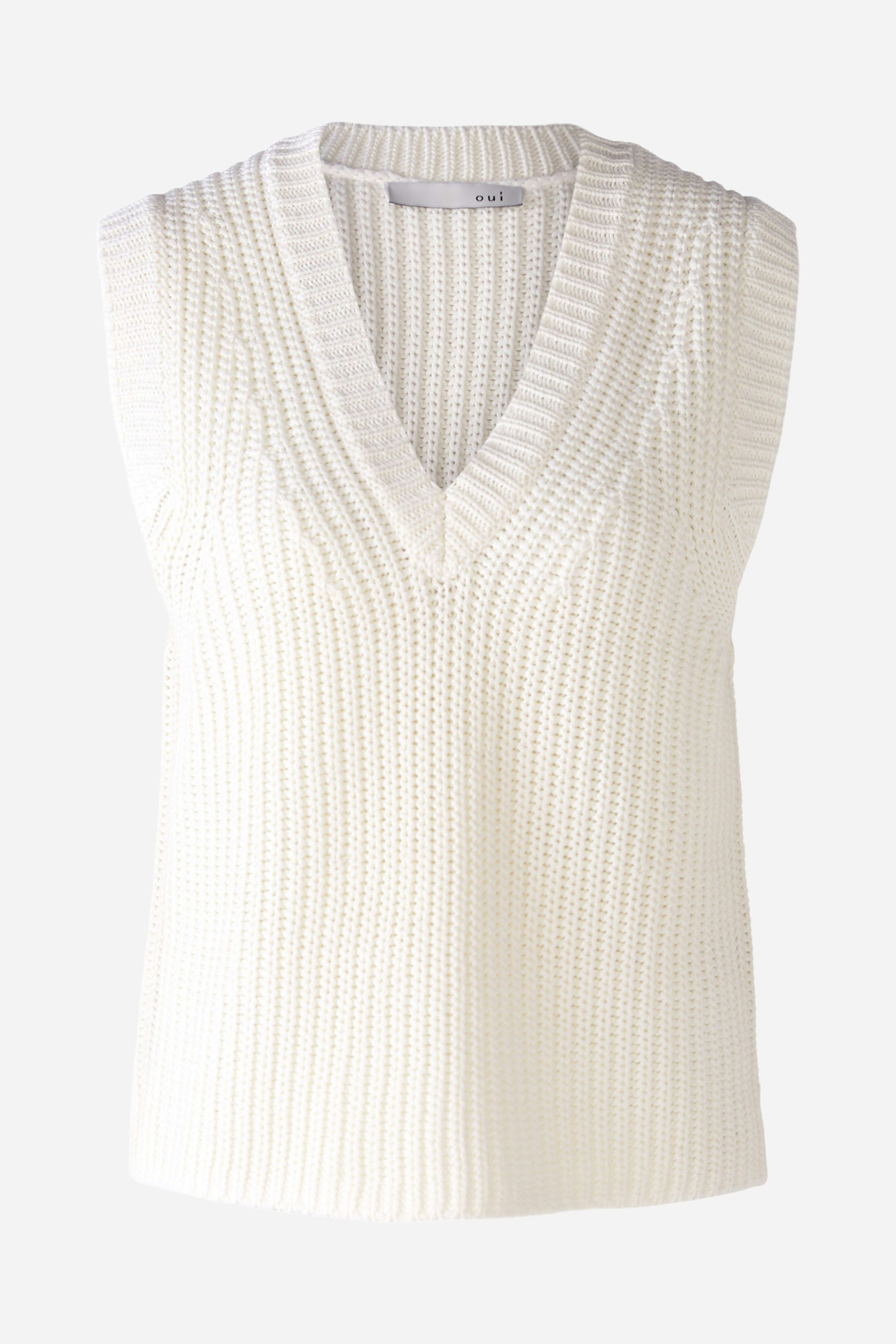 Bild 1 von Pullunder in Baumwollmischung in cloud dancer | Oui