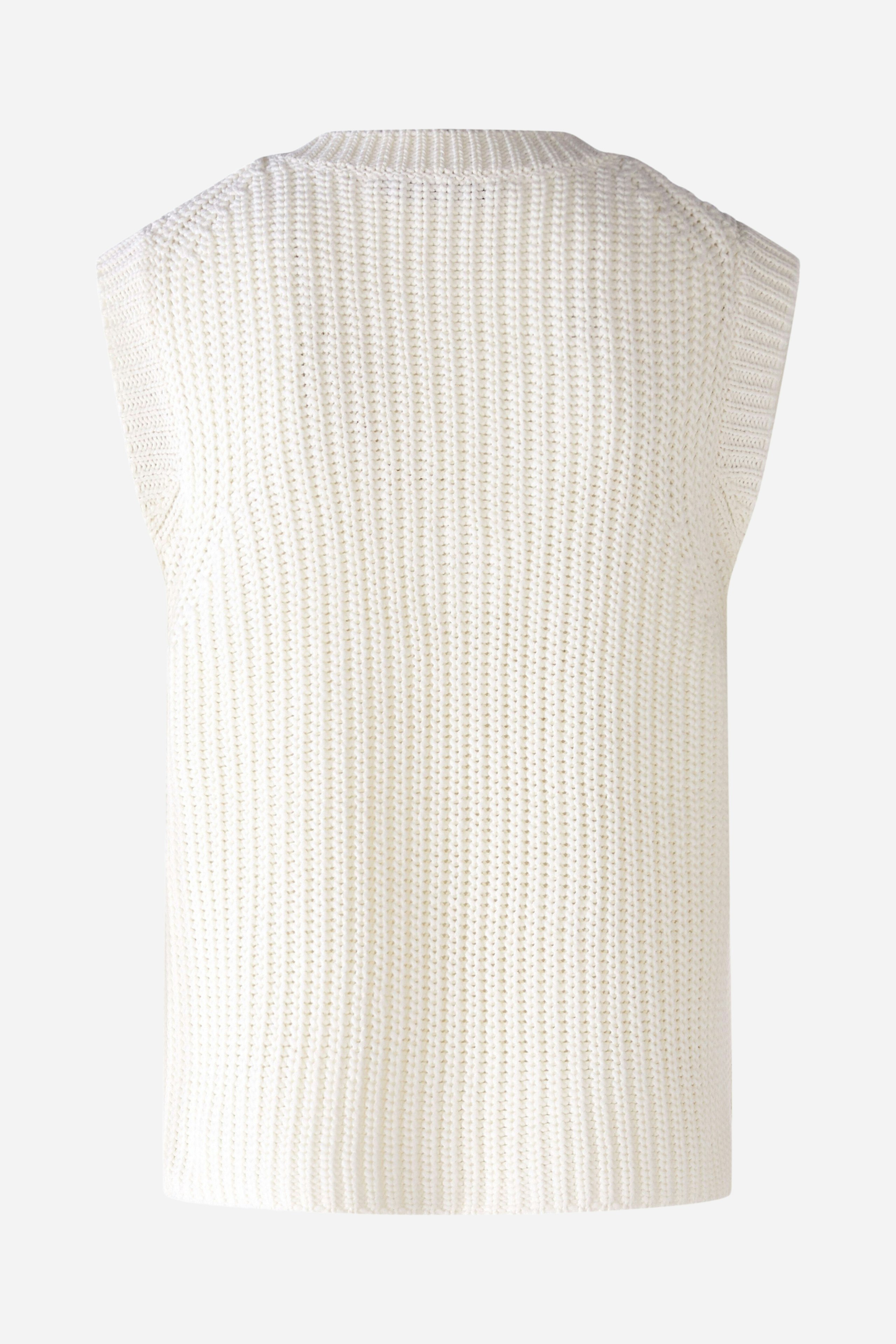 Bild 2 von Pullunder in Baumwollmischung in cloud dancer | Oui