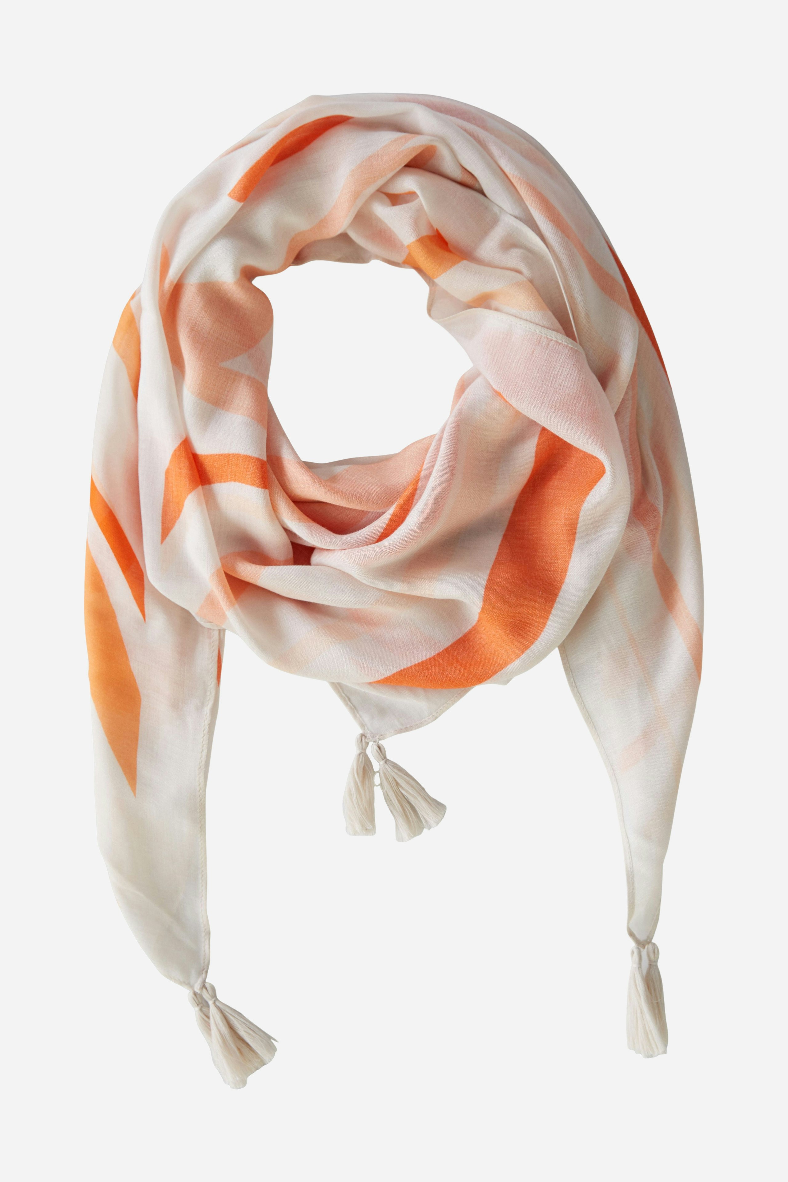 Bild 1 von Cloth in flowing viscose in dk orange white | Oui