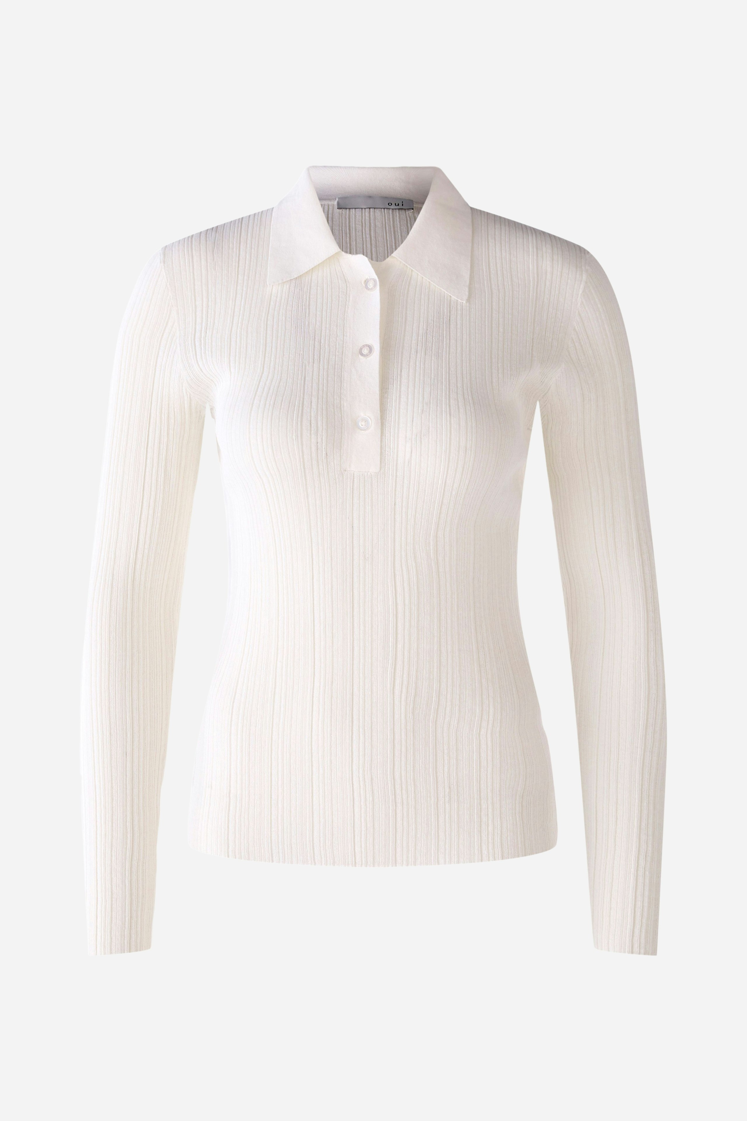 Bild 1 von Pullover in Rippenstruktur in cloud dancer | Oui