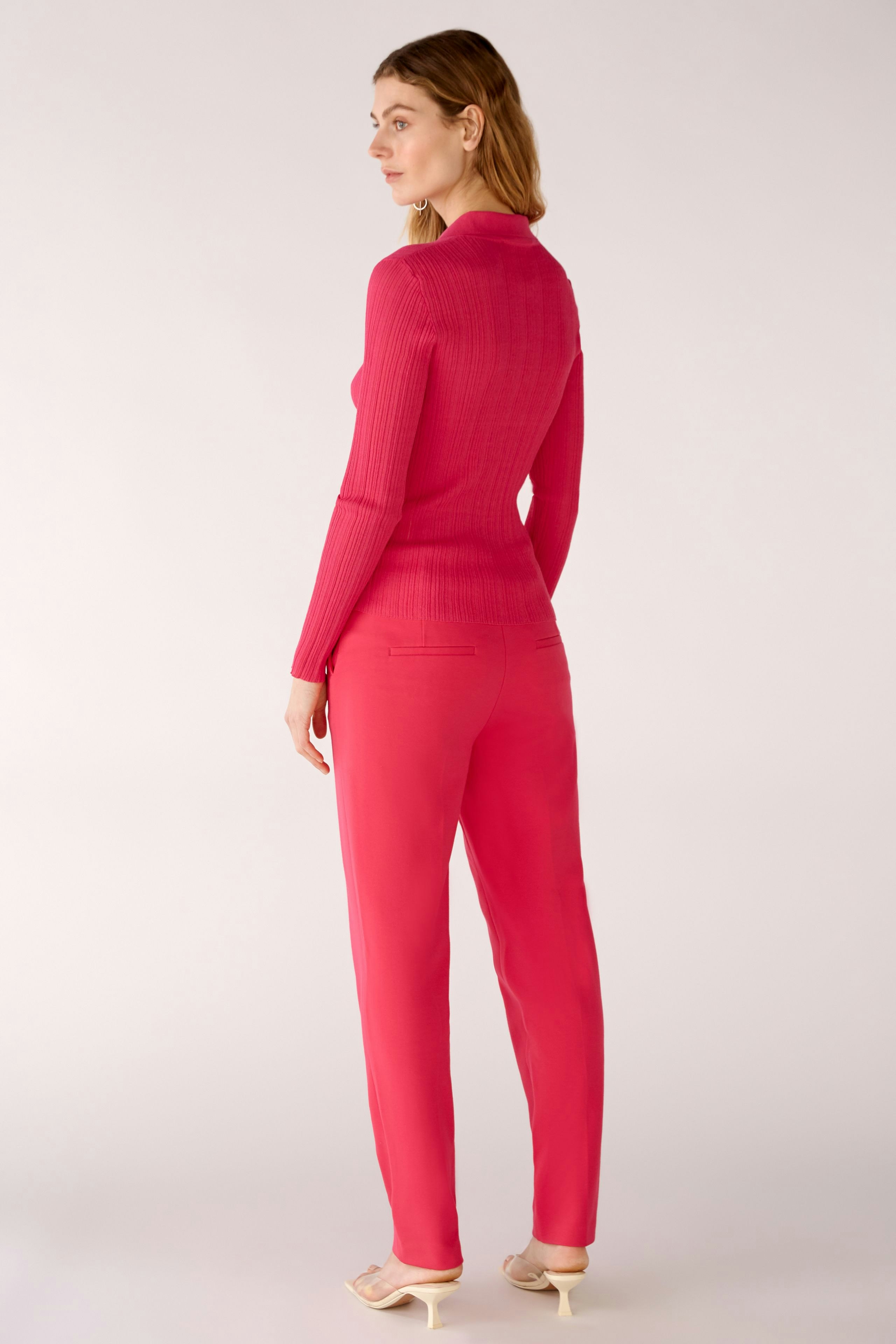 Bild 3 von Pullover in Rippenstruktur in pink | Oui