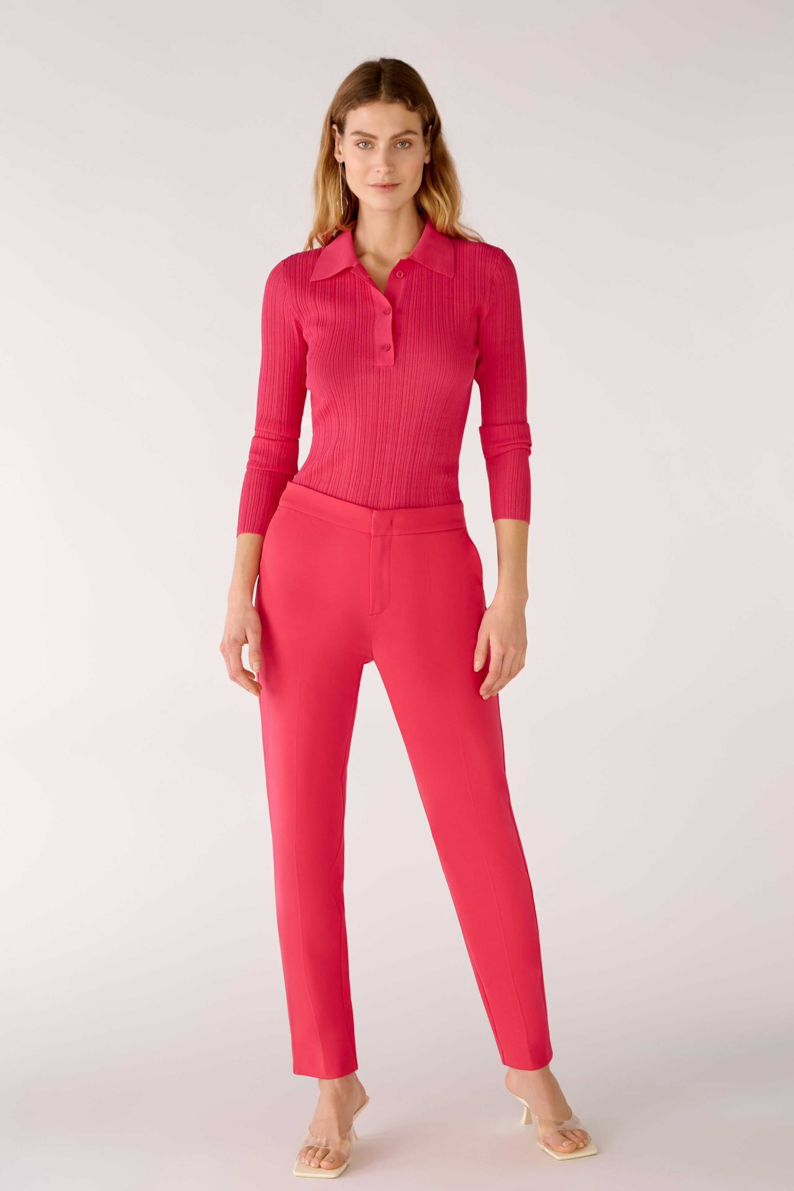 Bild 1 von Pullover in Rippenstruktur in pink | Oui