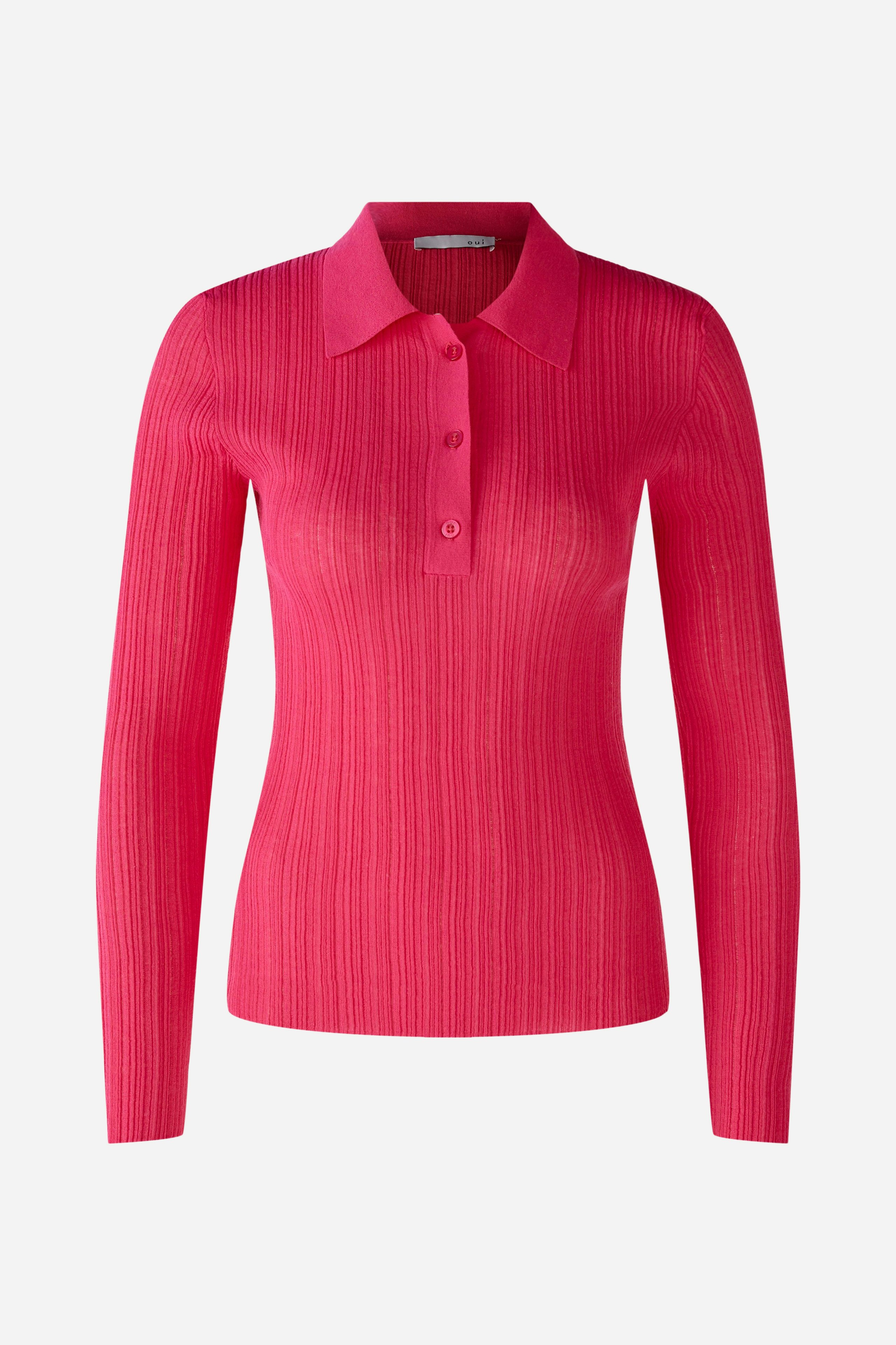 Bild 7 von Pullover in Rippenstruktur in pink | Oui
