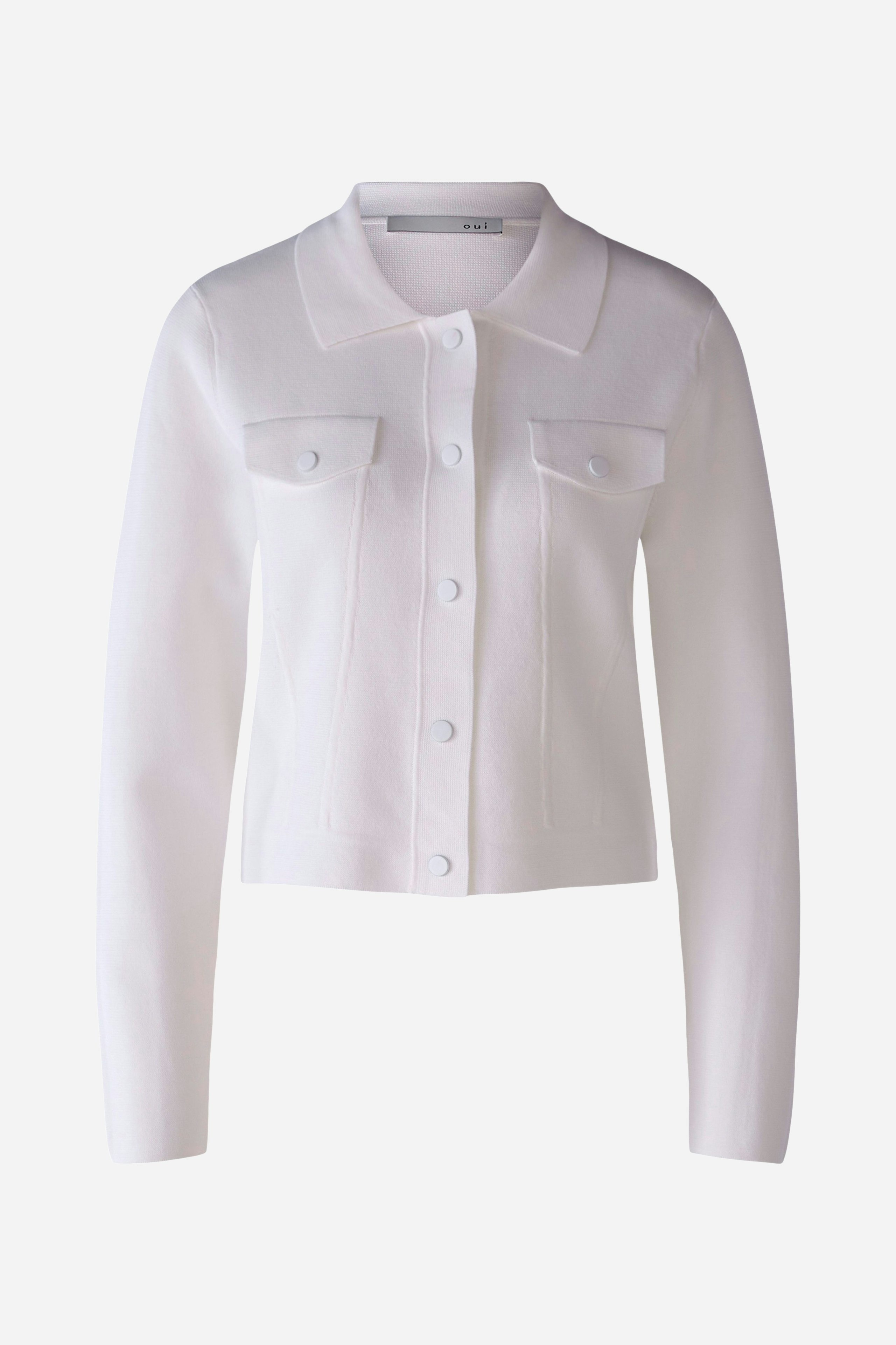 Bild 1 von Cardigan denim jacket style in cloud dancer | Oui