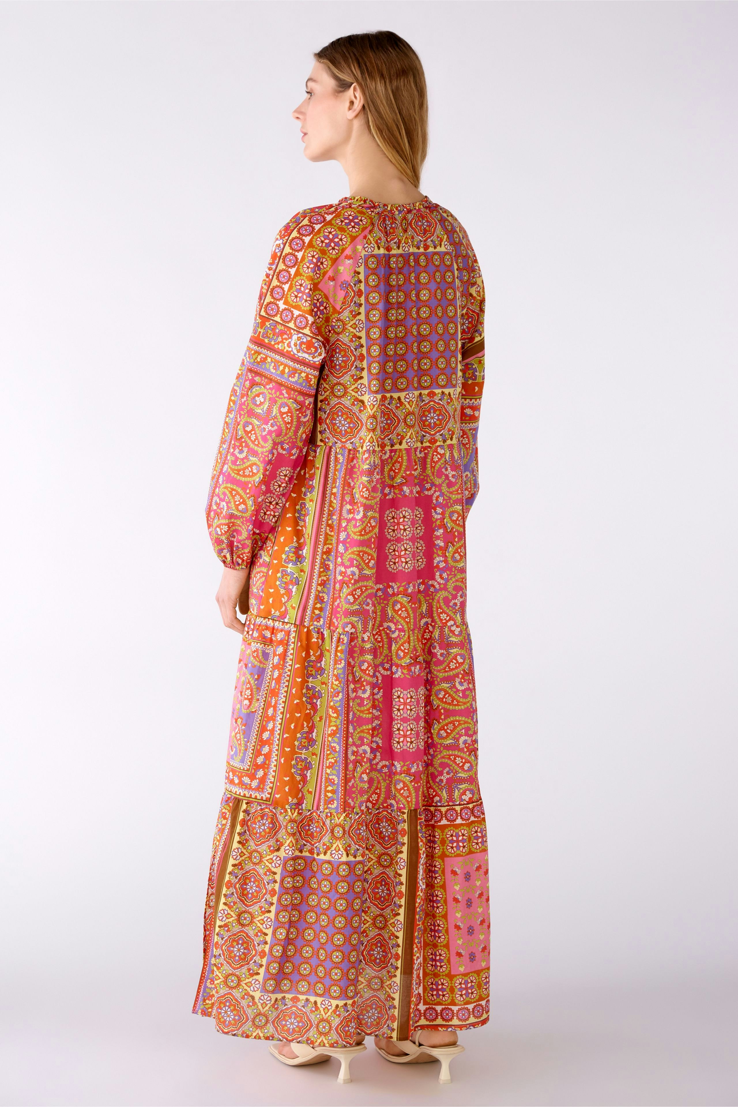 Bild 3 von Maxikleid 100% Baumwoll-Voile in pink orange | Oui