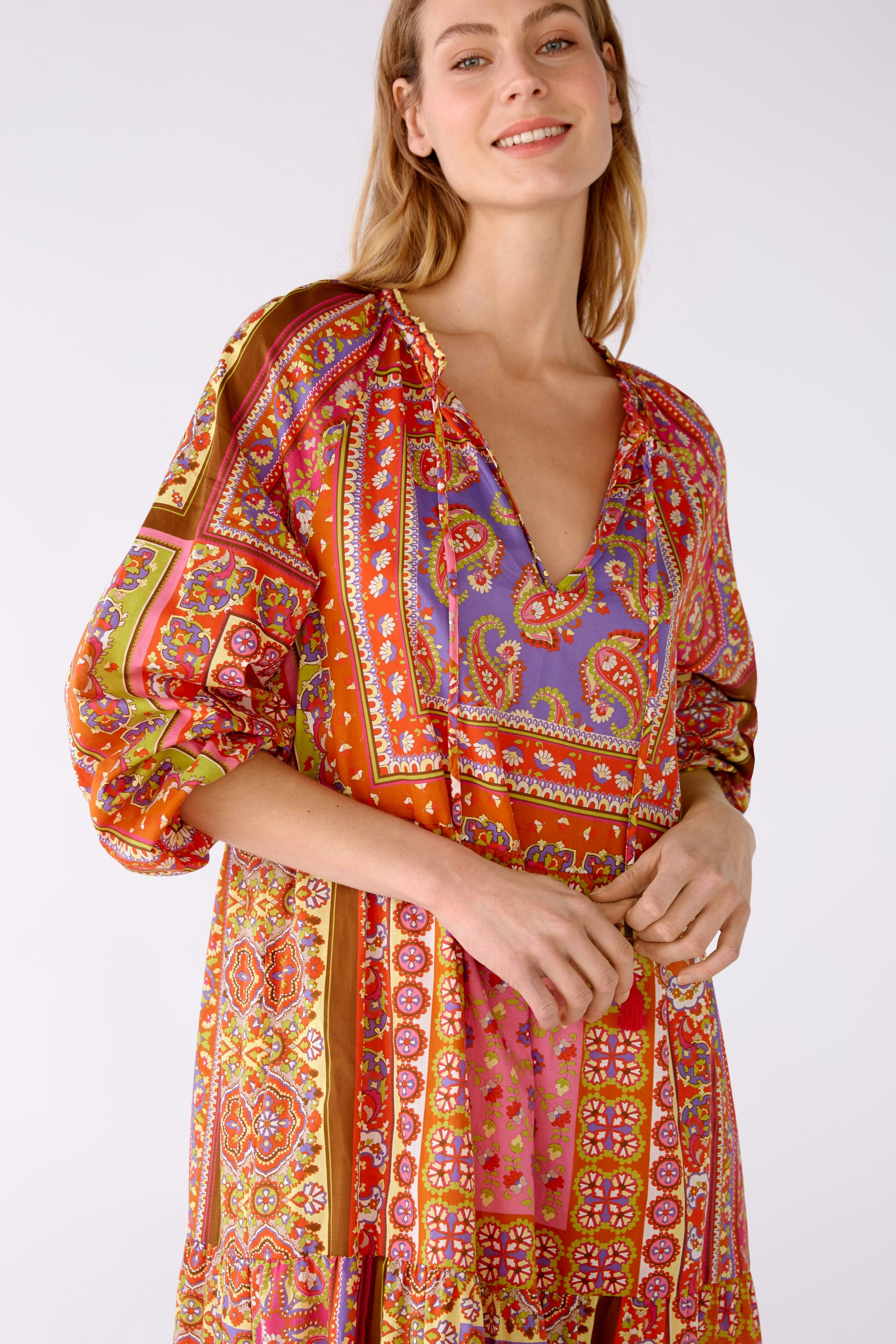 Bild 5 von Maxikleid 100% Baumwoll-Voile in pink orange | Oui